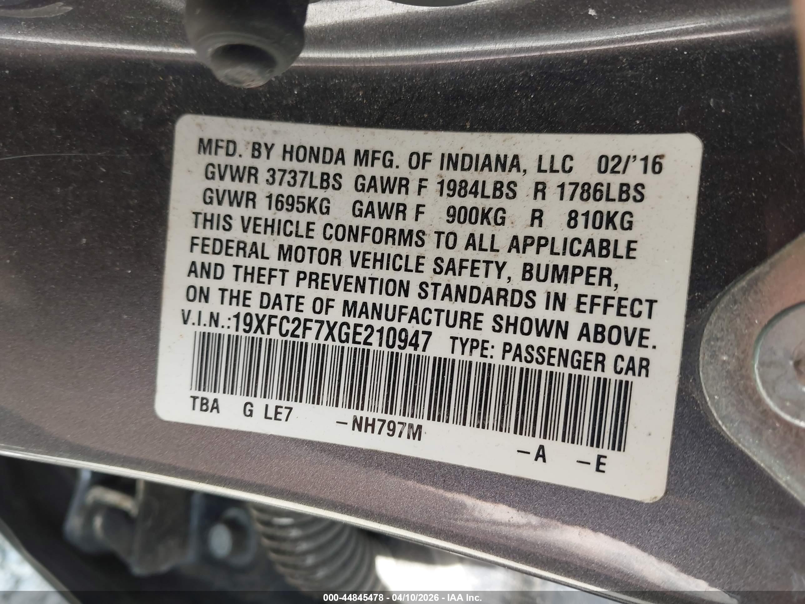 HONDA CIVIC image 9