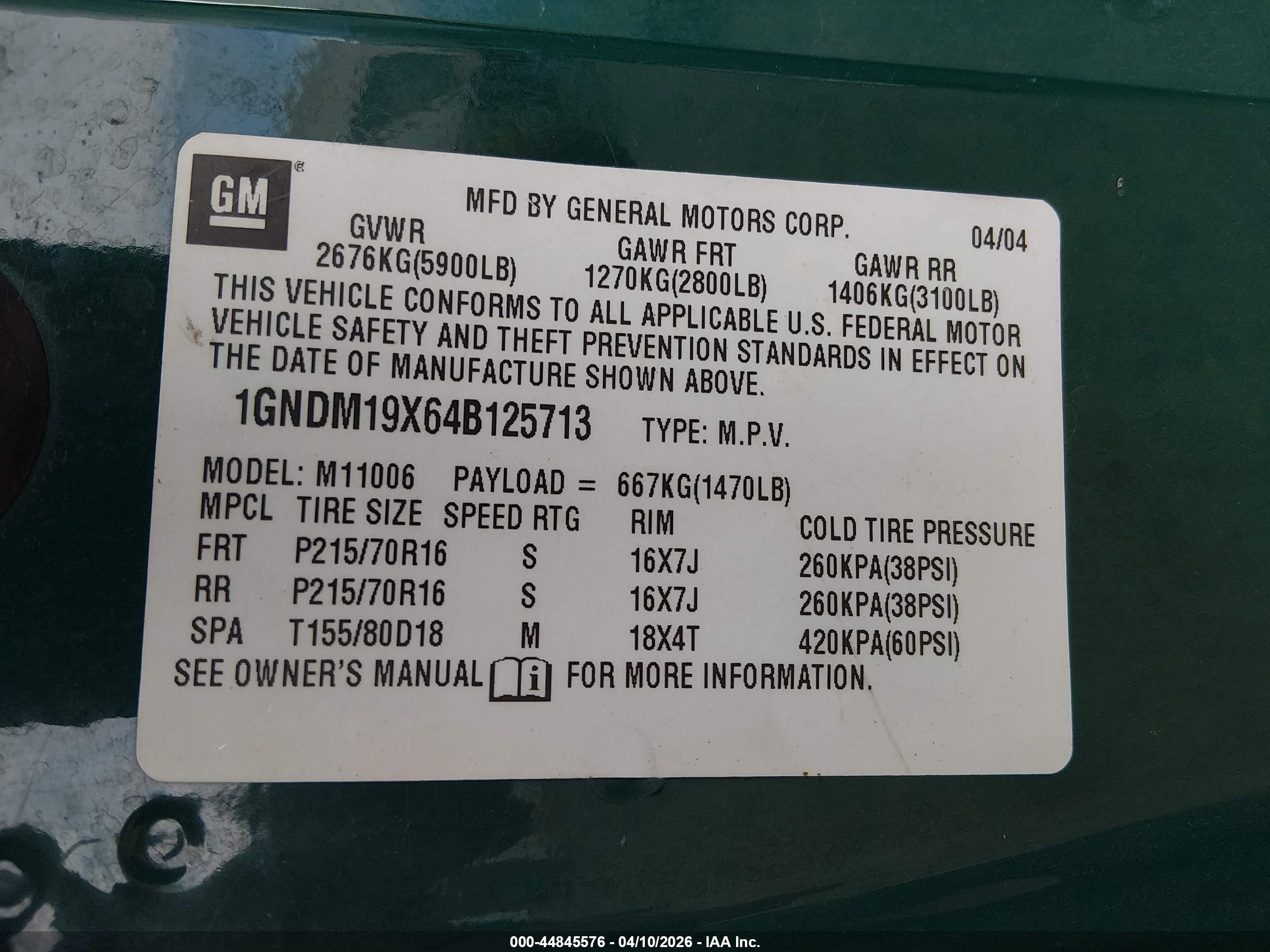 CHEVROLET ASTRO image 9