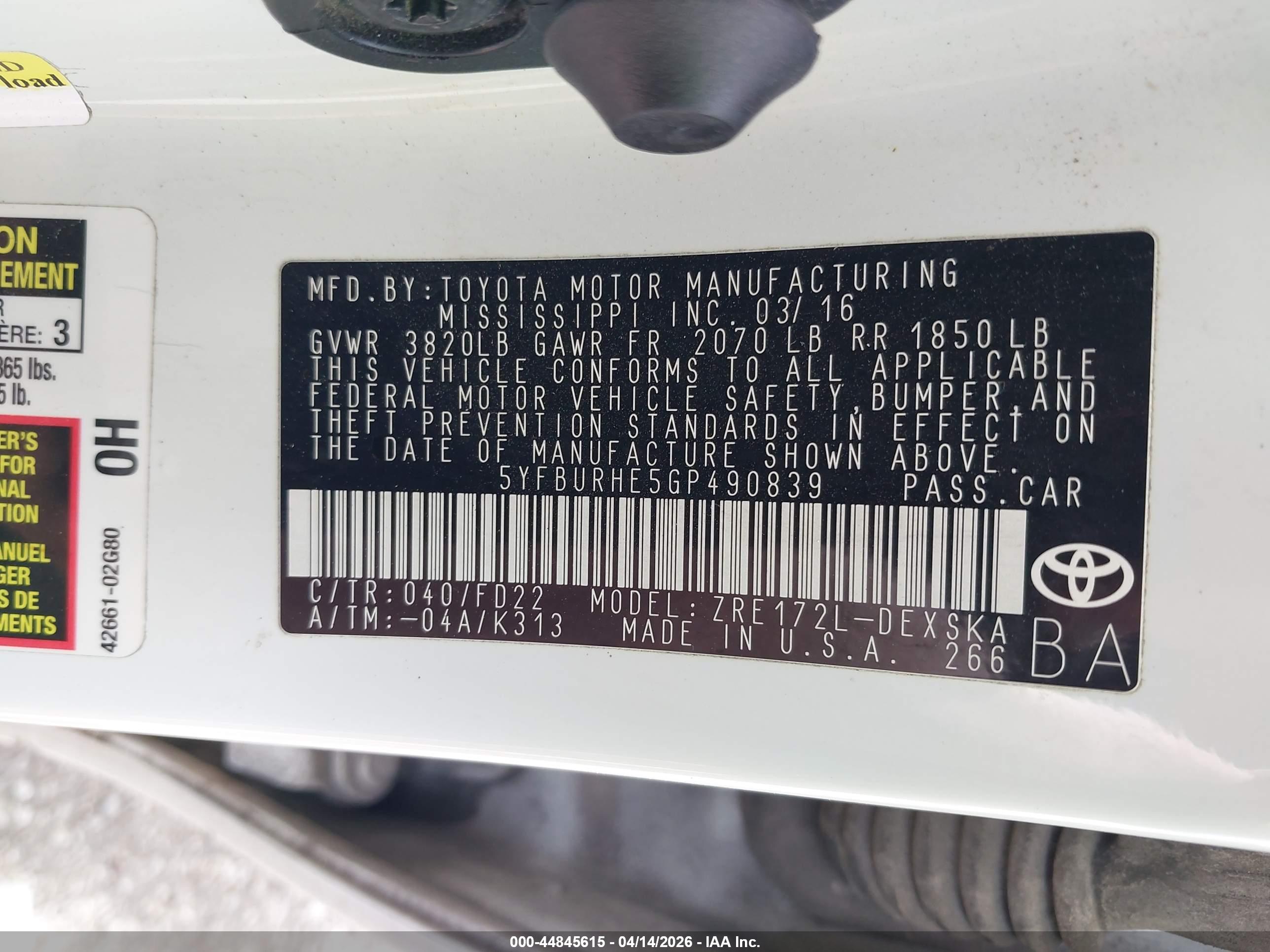 TOYOTA COROLLA image 9