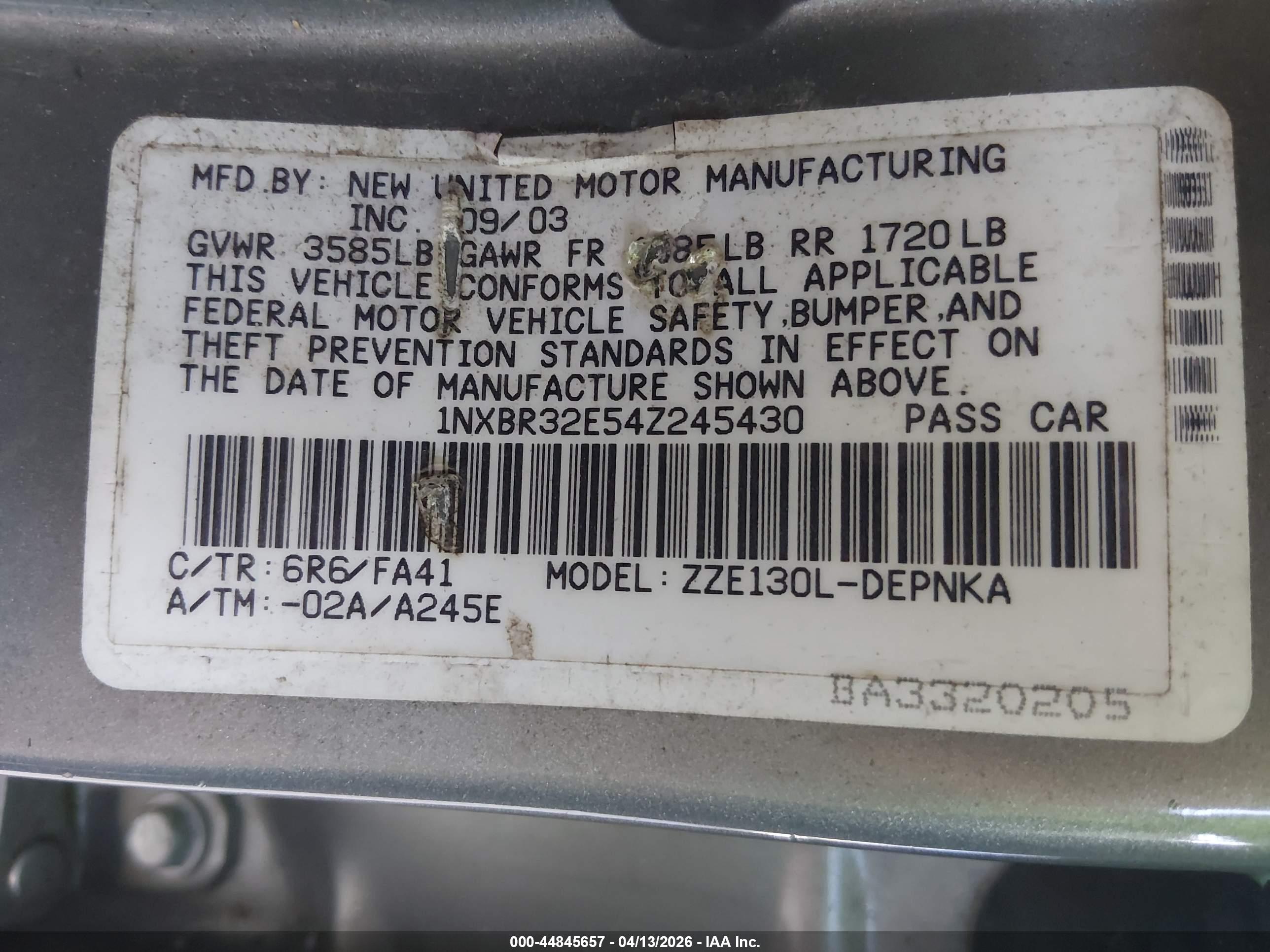 TOYOTA COROLLA image 9