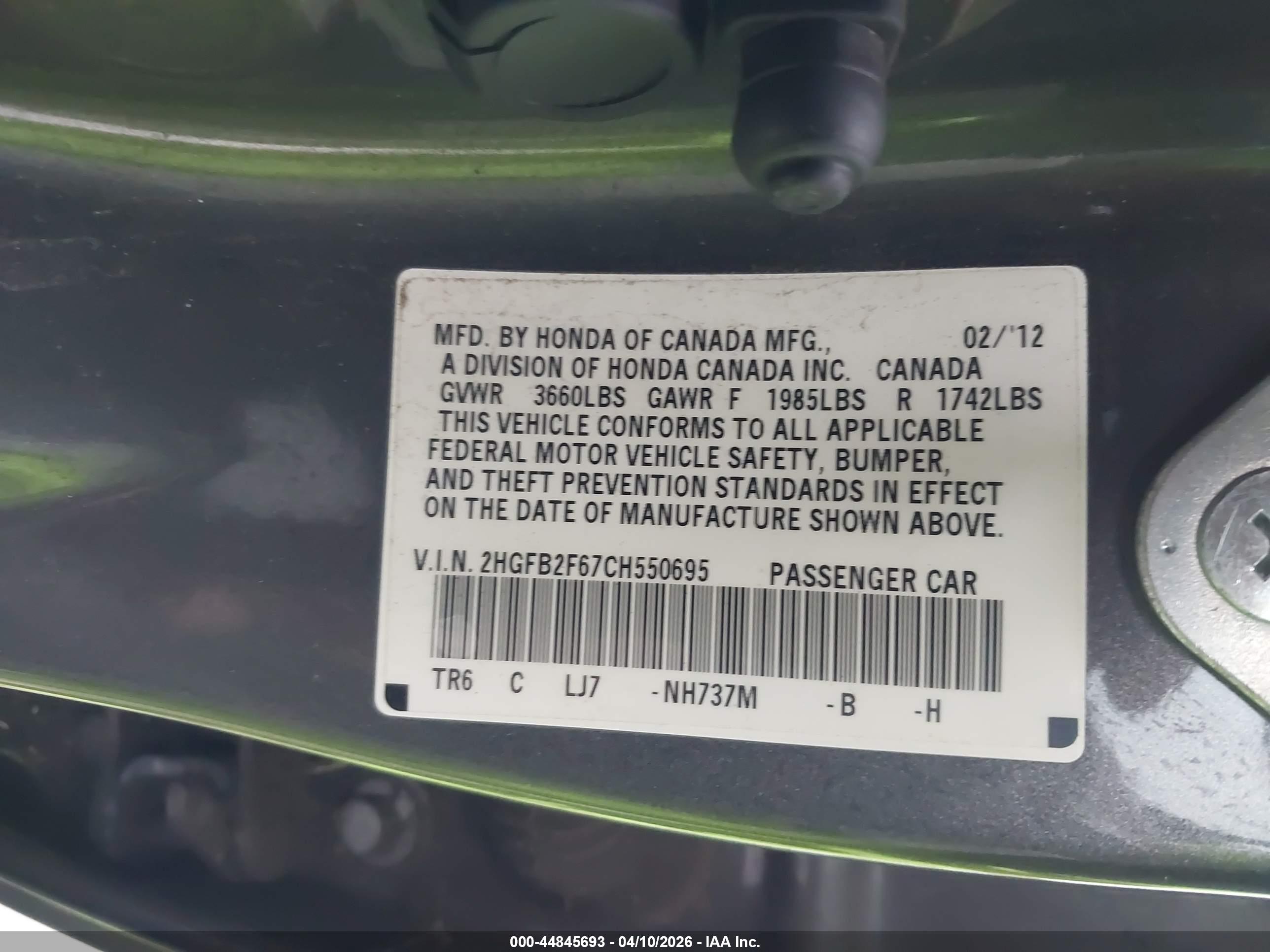 HONDA CIVIC image 9