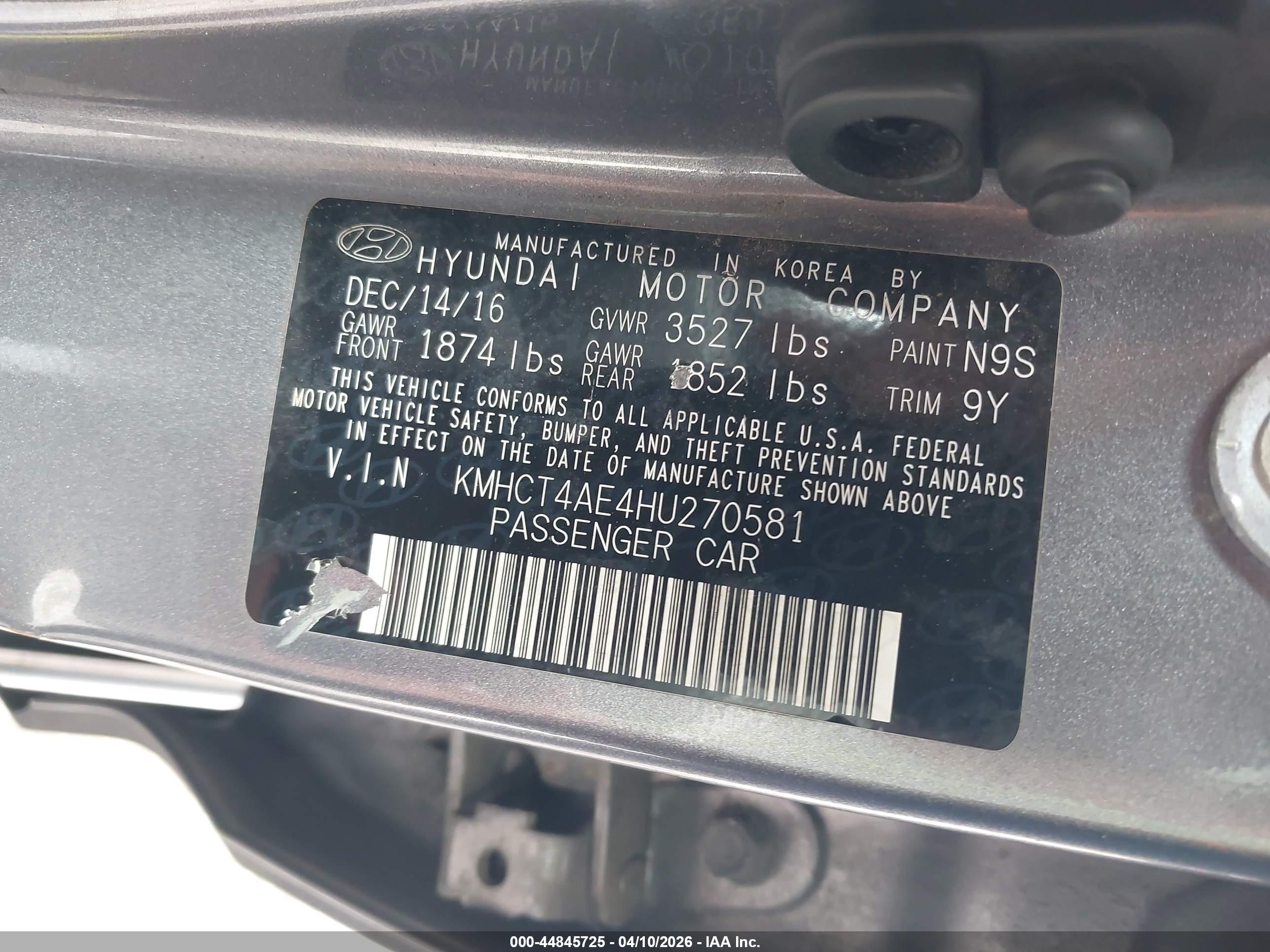 HYUNDAI ACCENT image 9