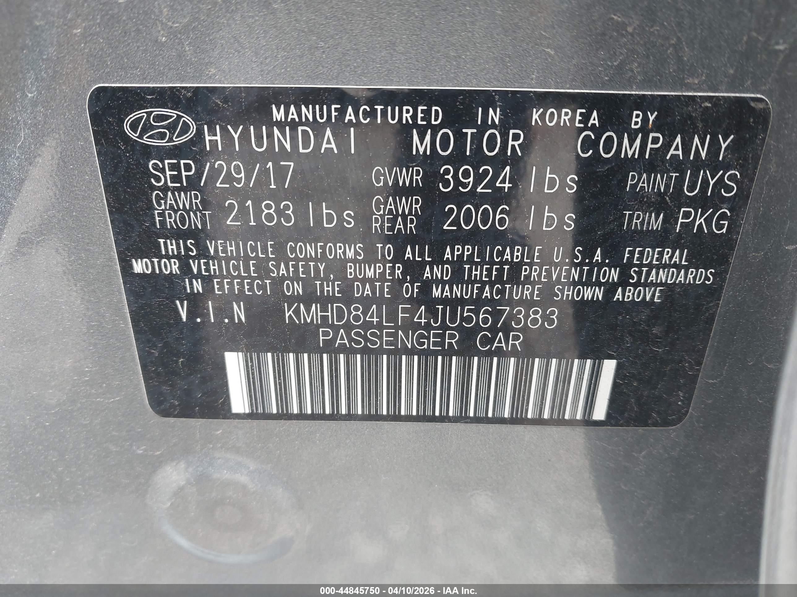 HYUNDAI ELANTRA image 9