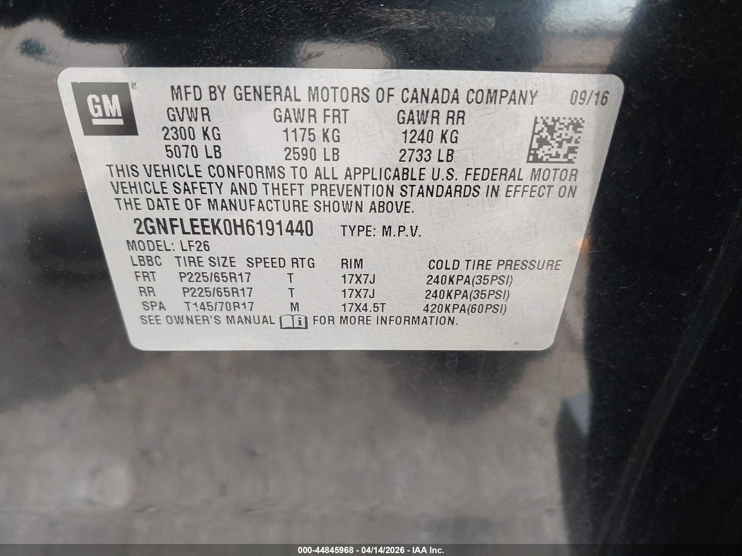 CHEVROLET EQUINOX image 9