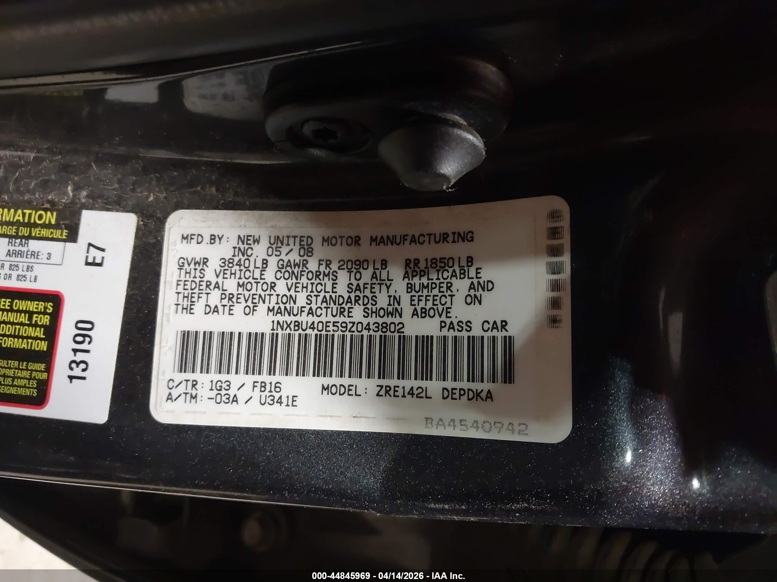 TOYOTA COROLLA image 9