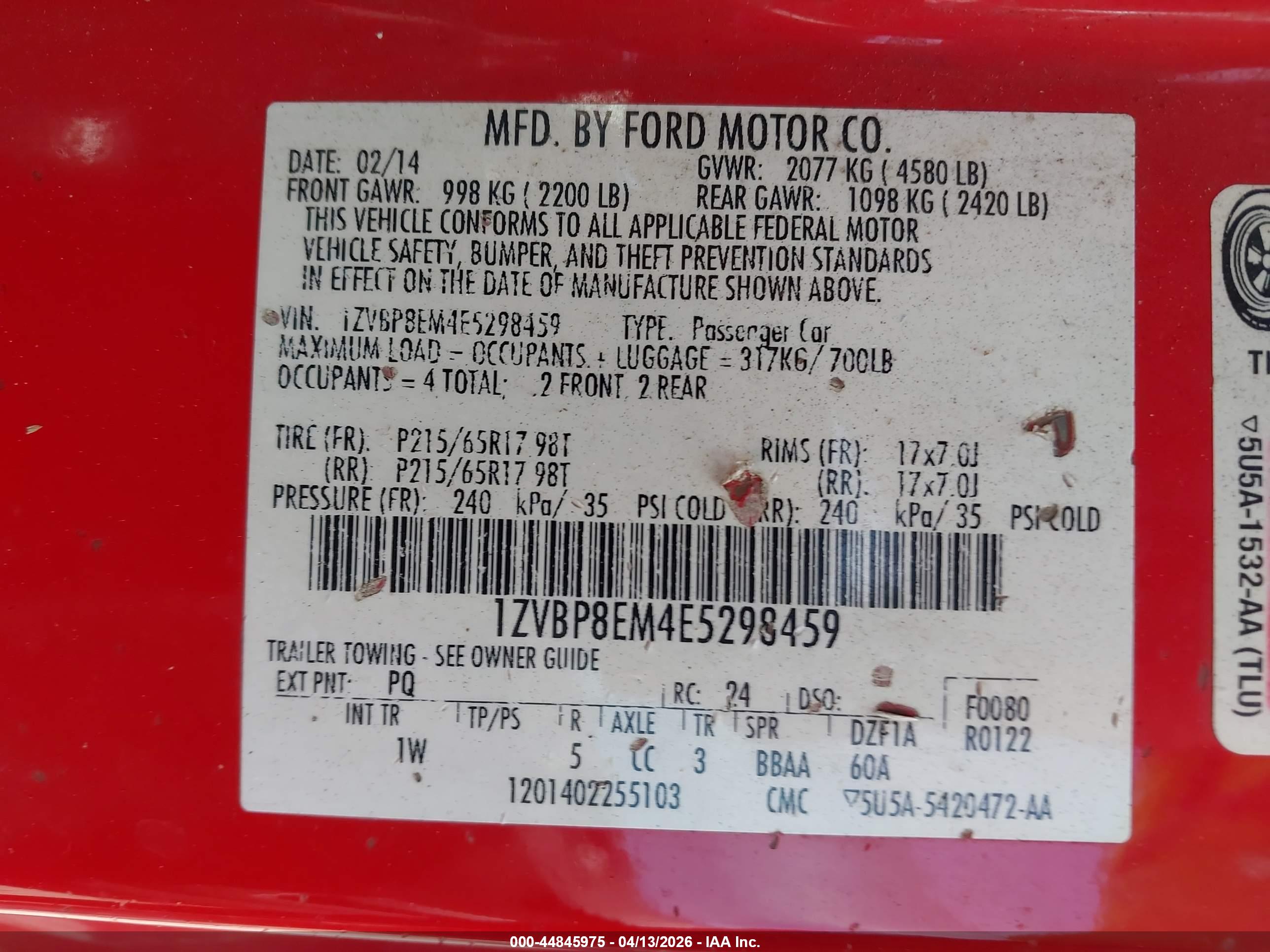 FORD MUSTANG image 9