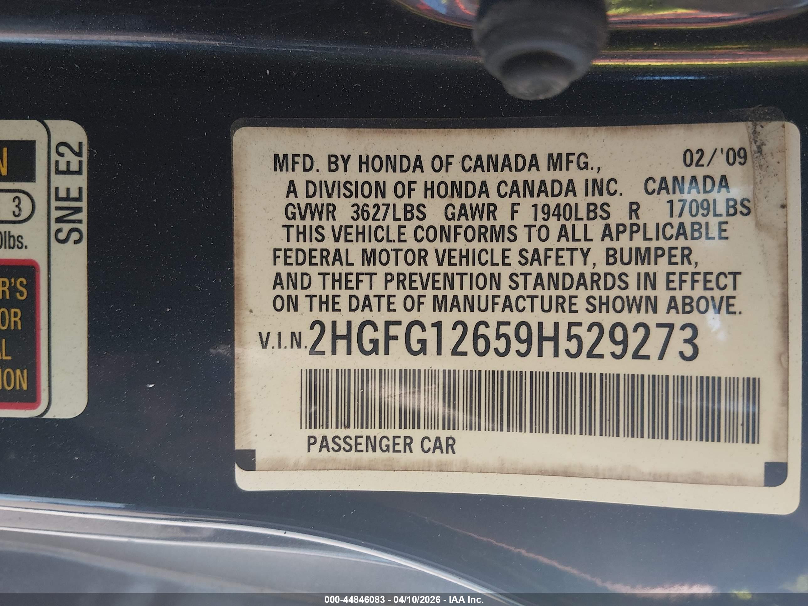 HONDA CIVIC image 9