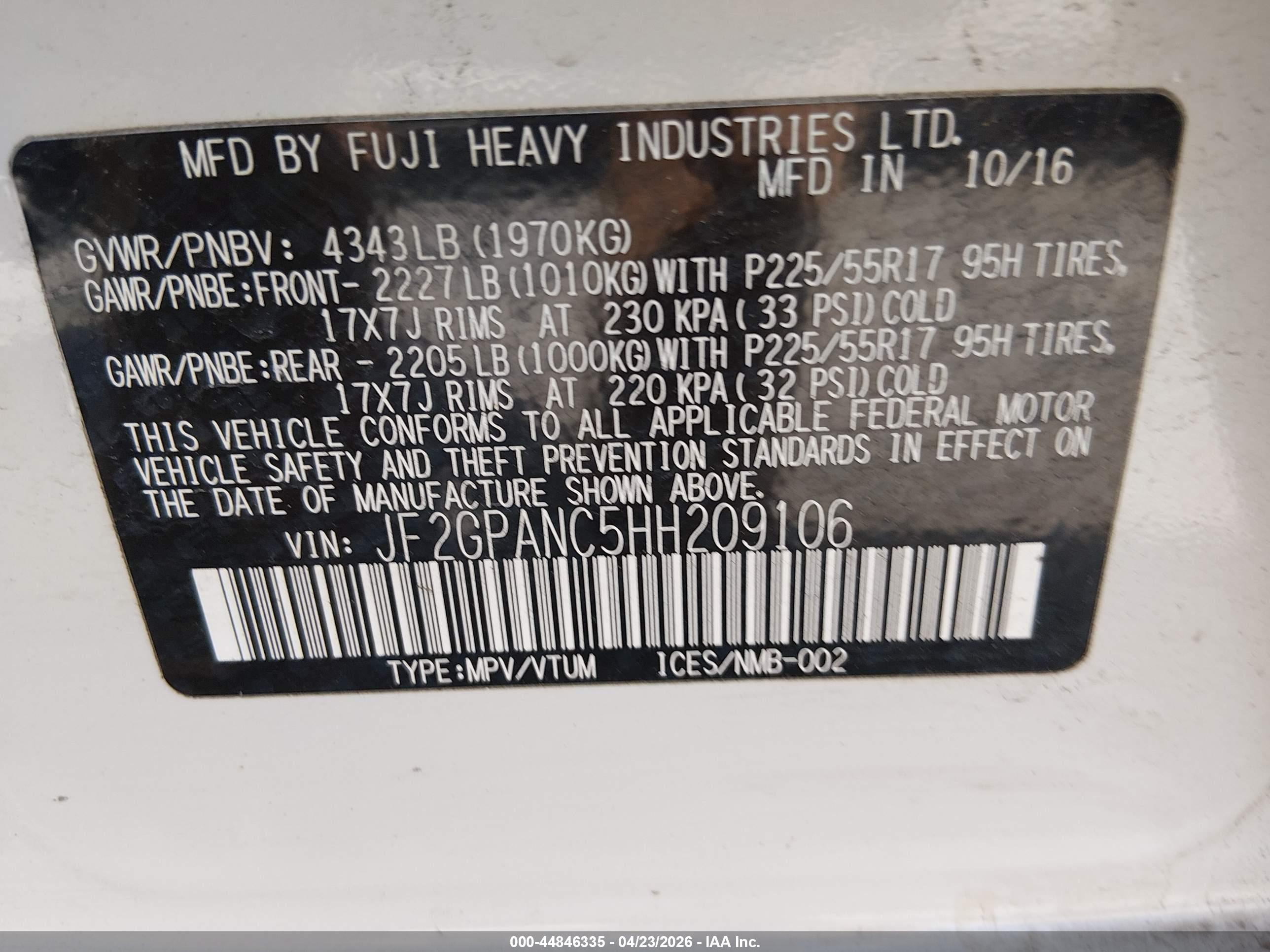 SUBARU CROSSTREK image 9