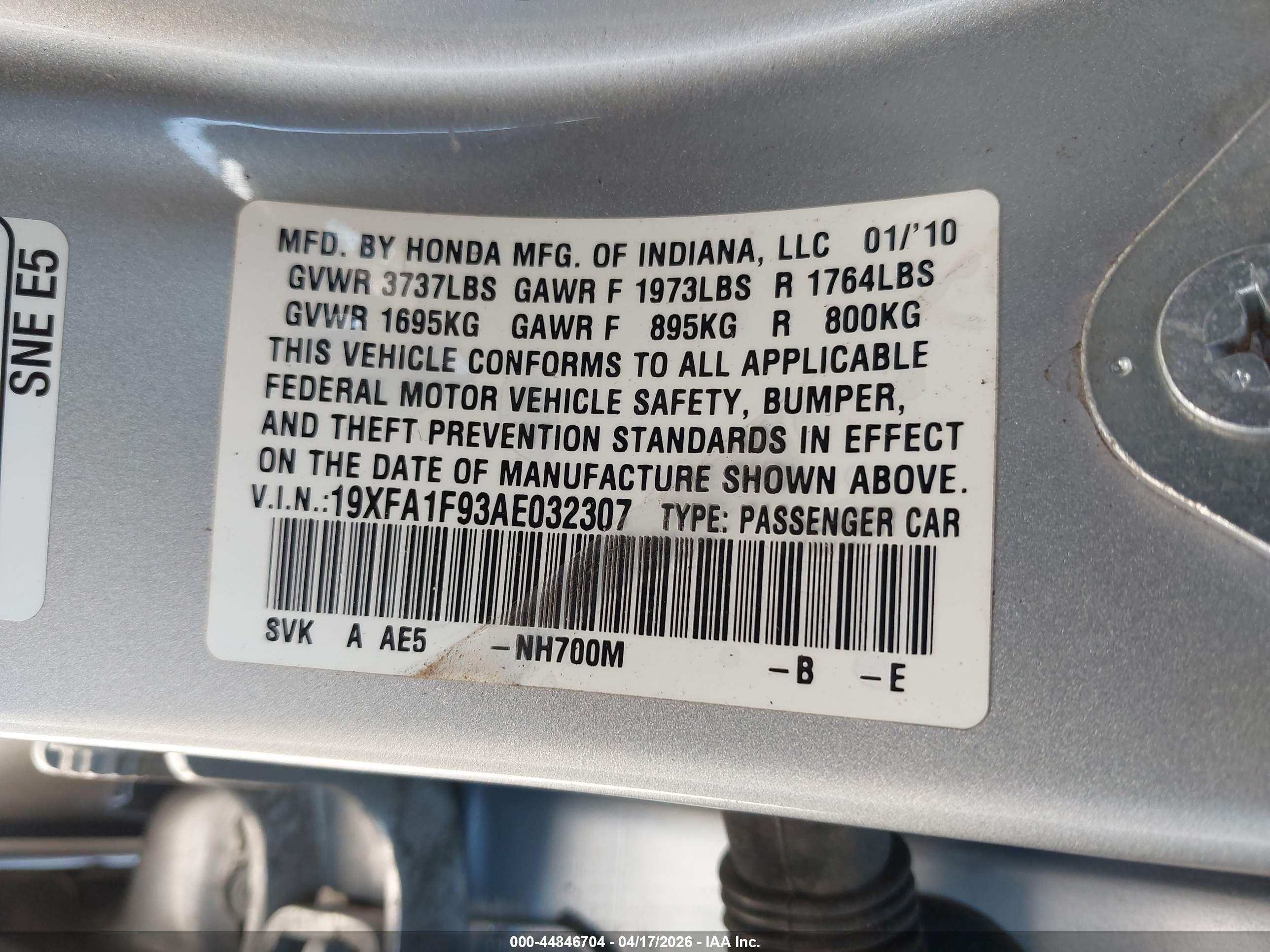 HONDA CIVIC image 9