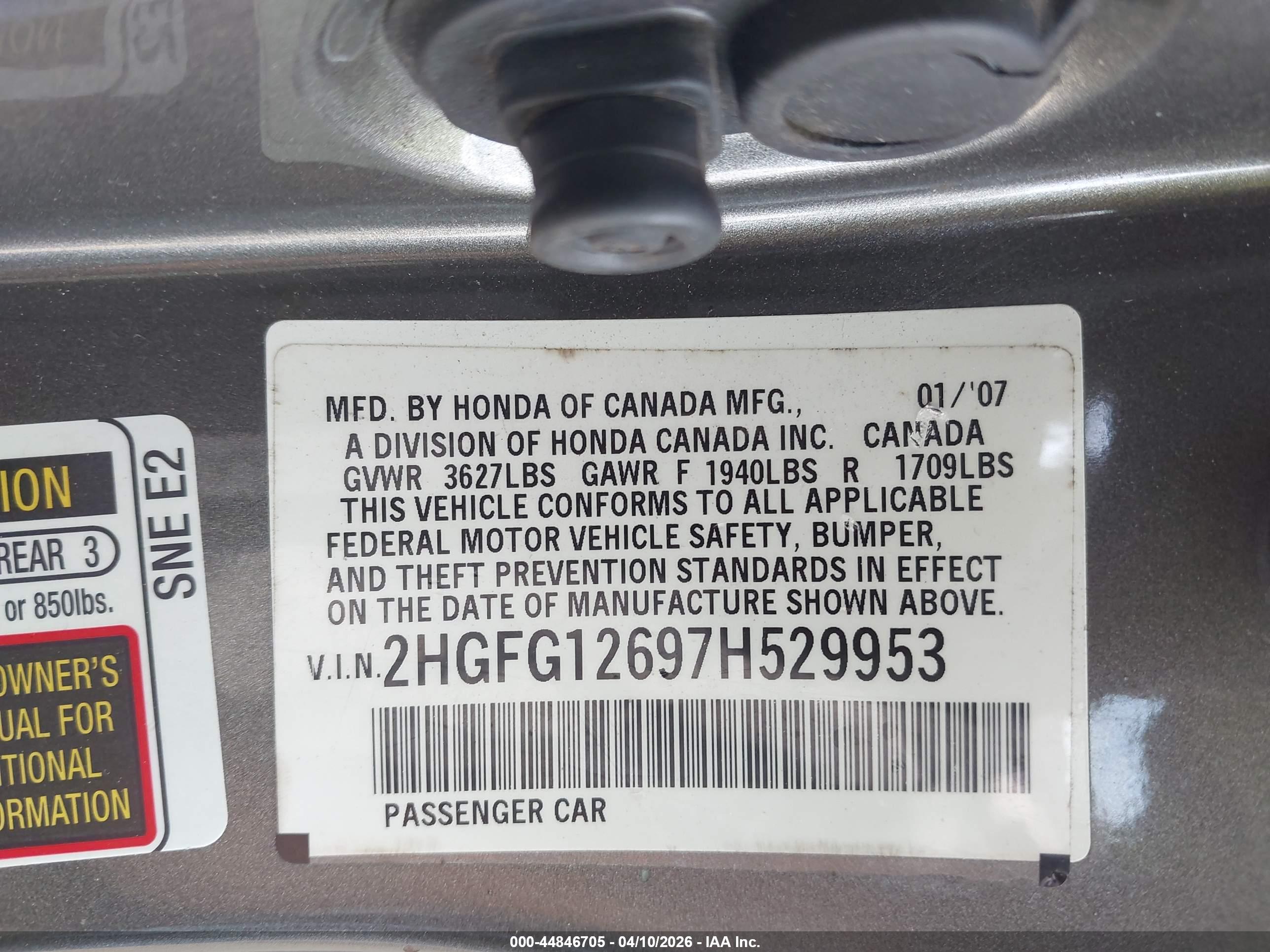 HONDA CIVIC image 9