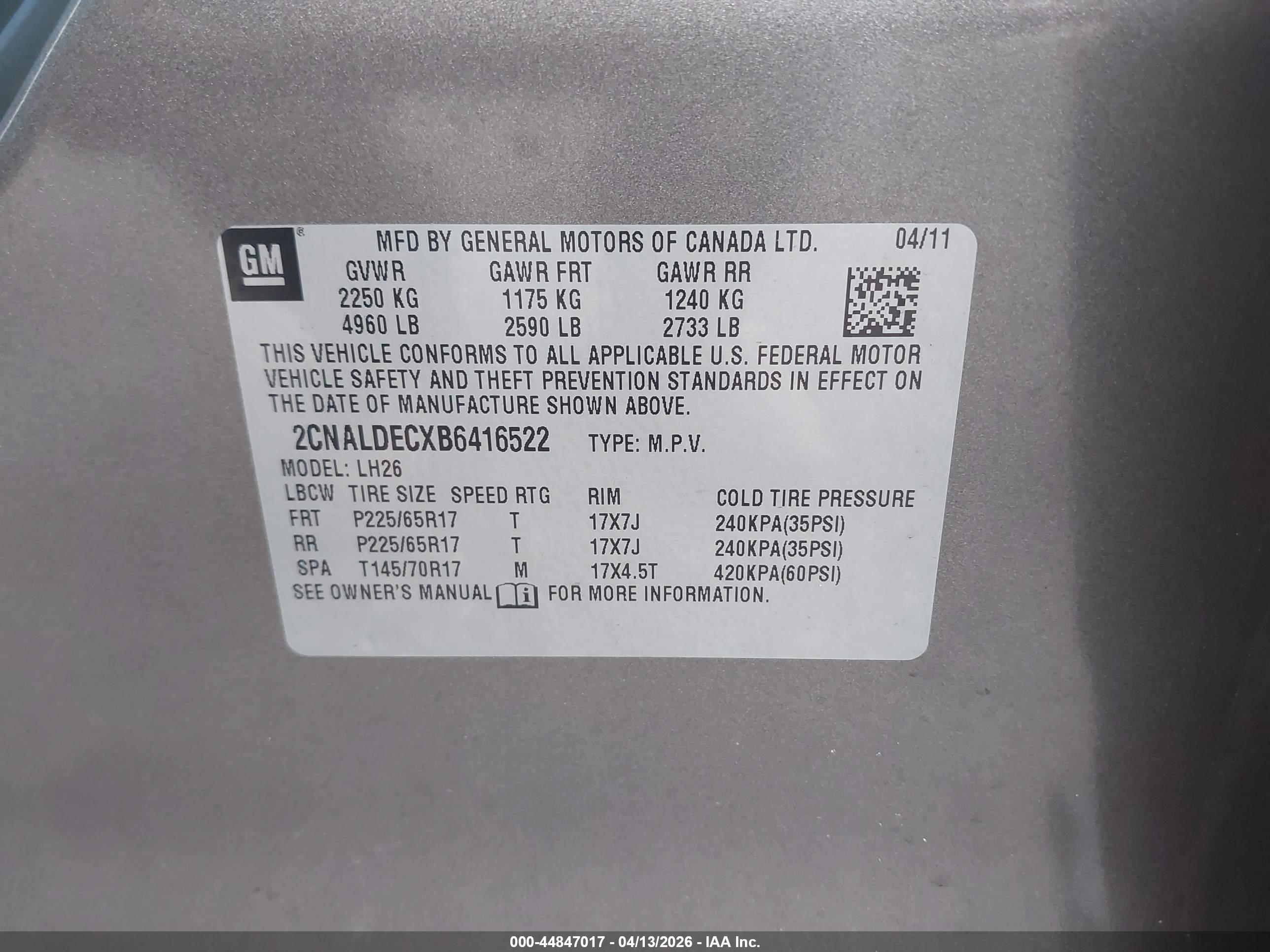 CHEVROLET EQUINOX image 9