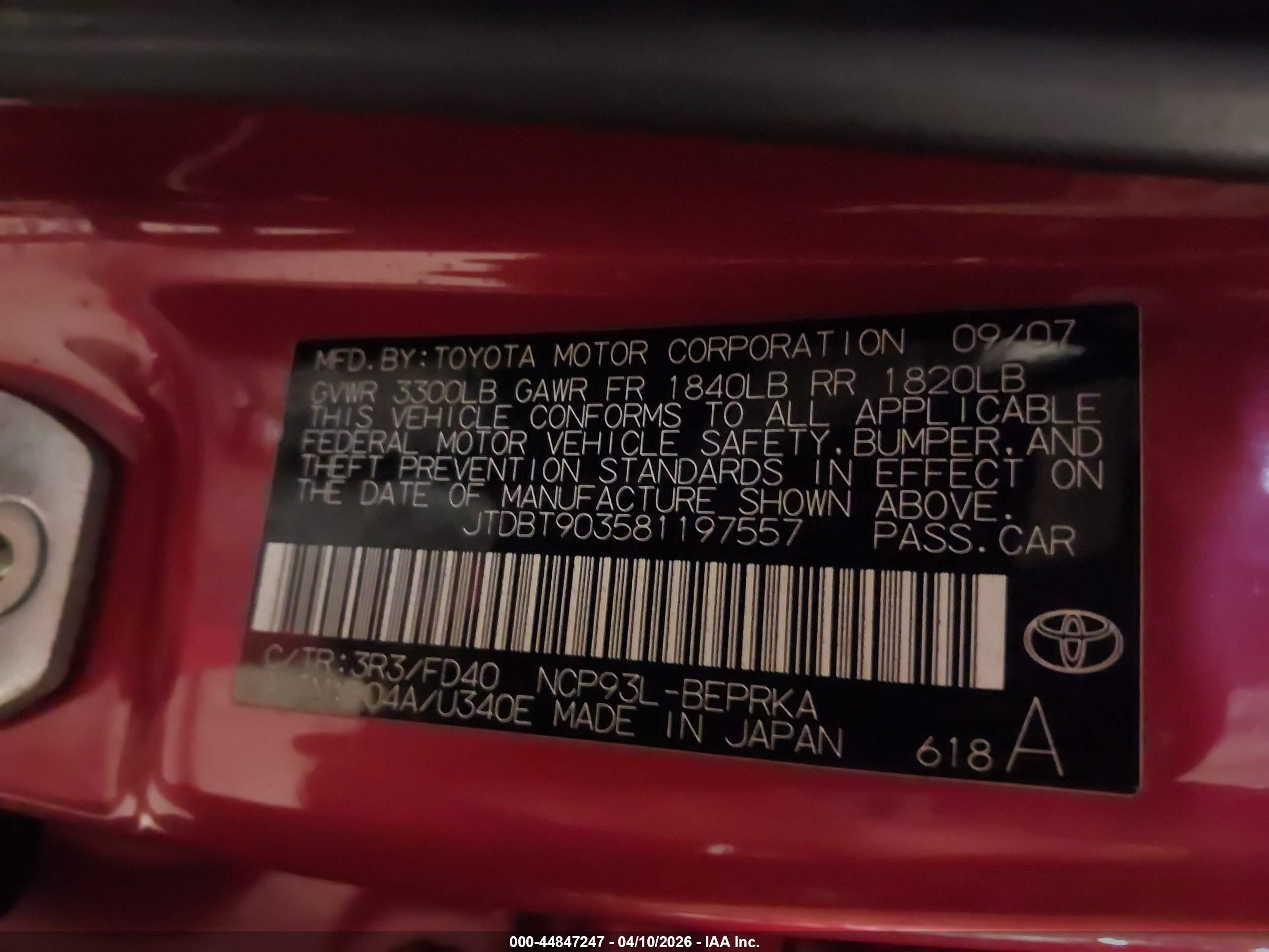 TOYOTA YARIS image 9