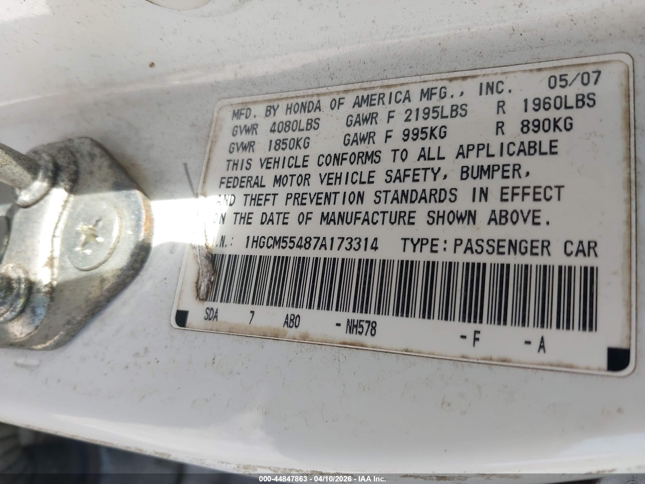 HONDA ACCORD image 9