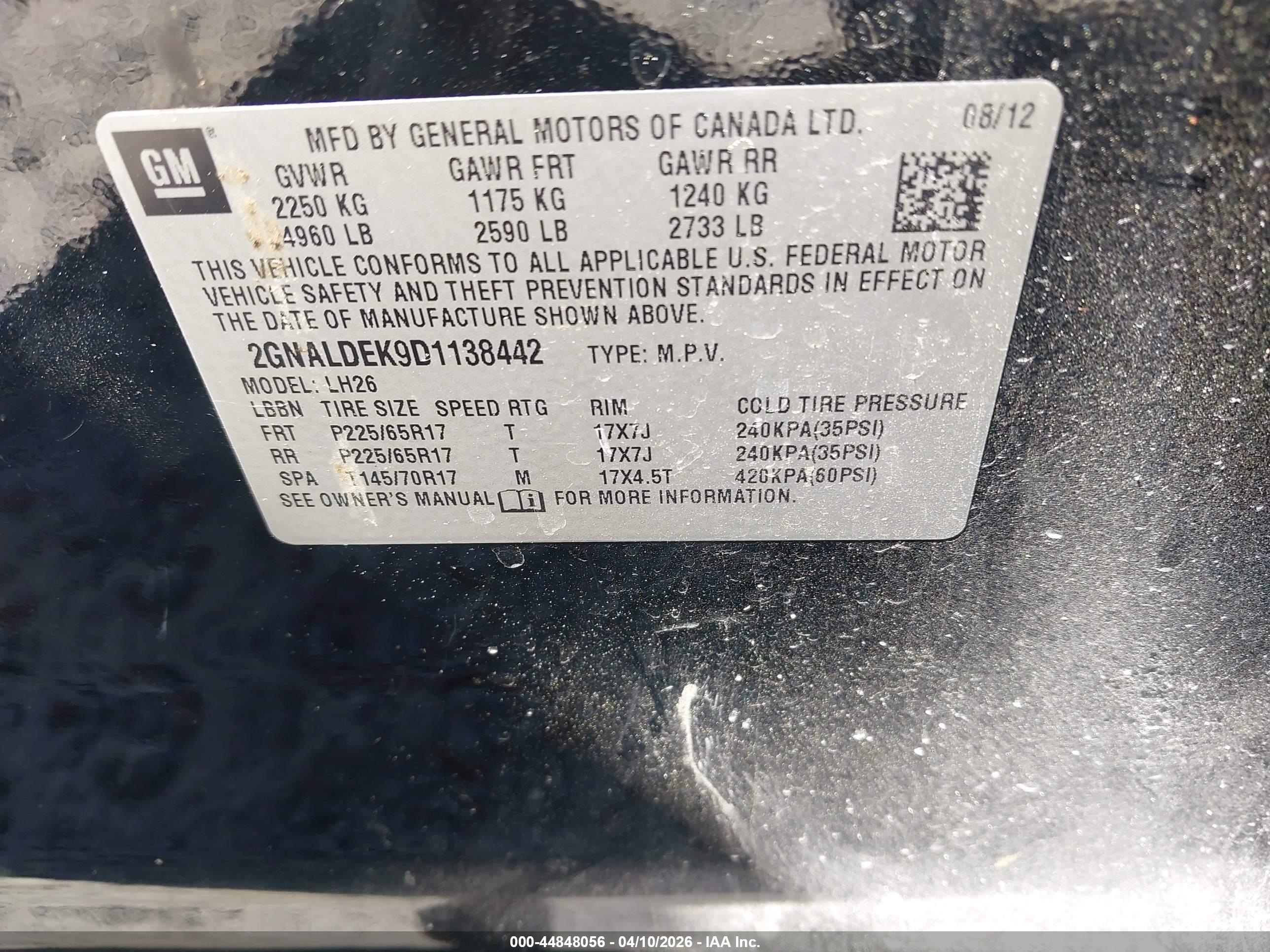 CHEVROLET EQUINOX image 9