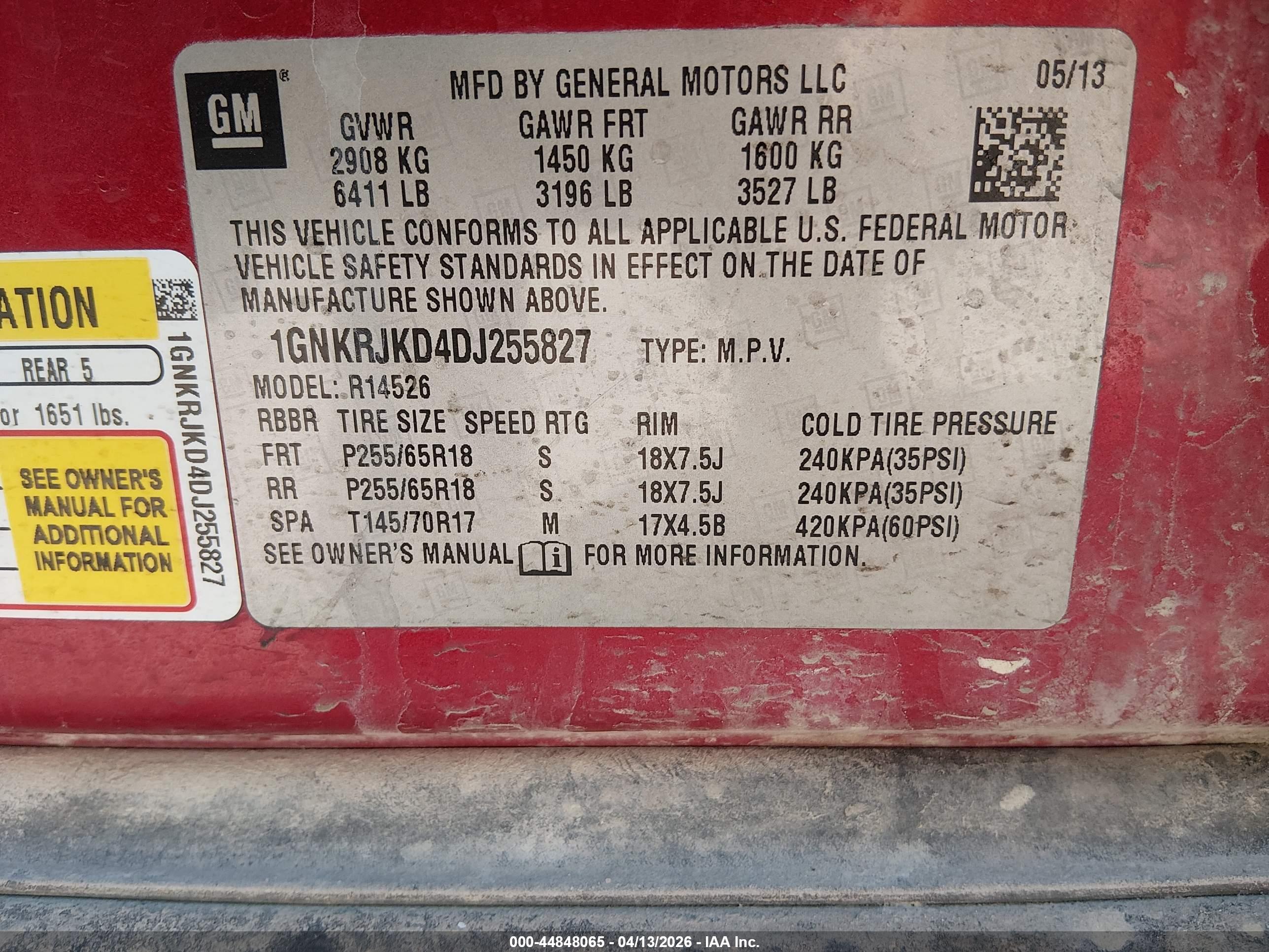 CHEVROLET TRAVERSE image 9