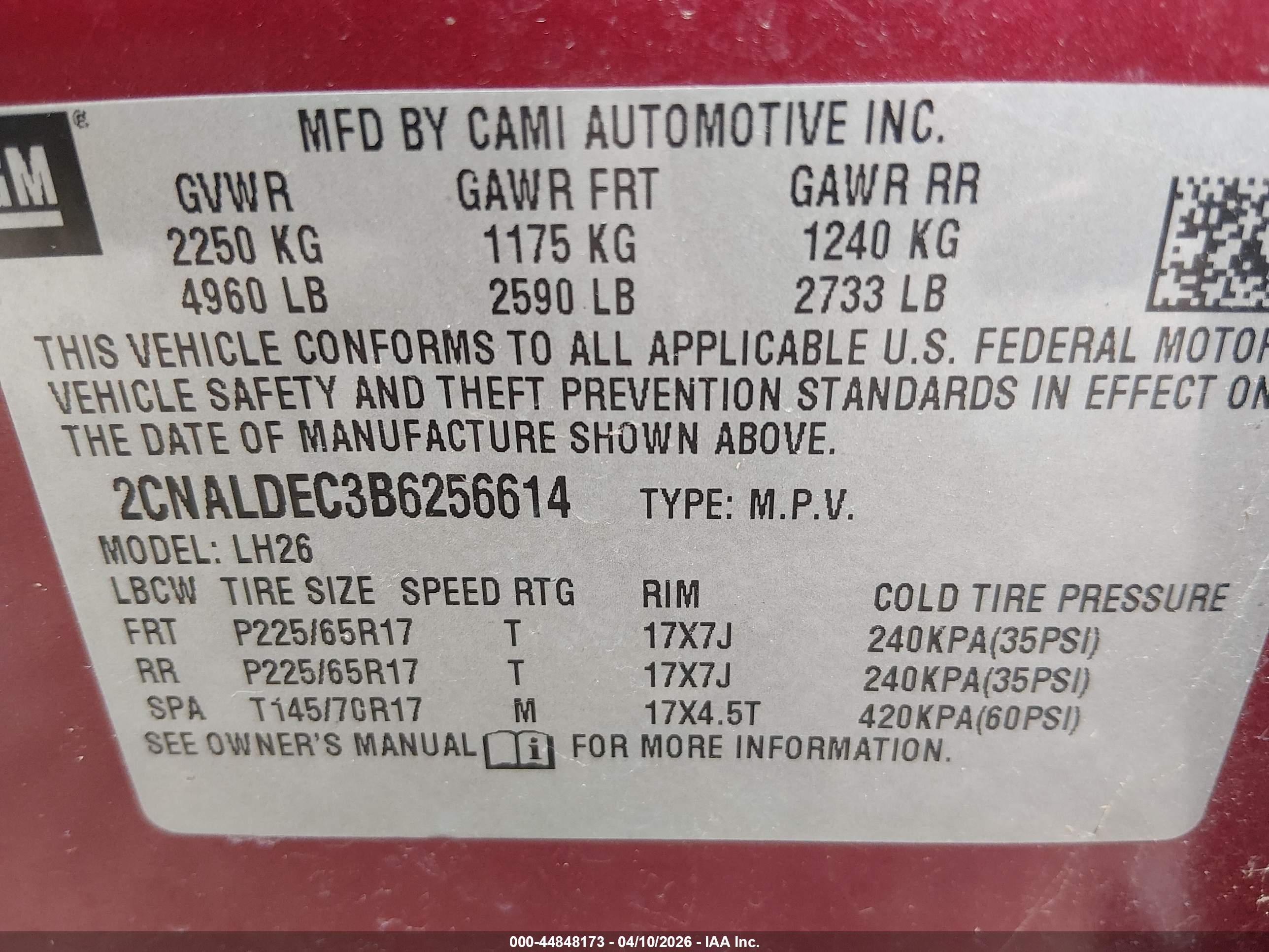 CHEVROLET EQUINOX image 9
