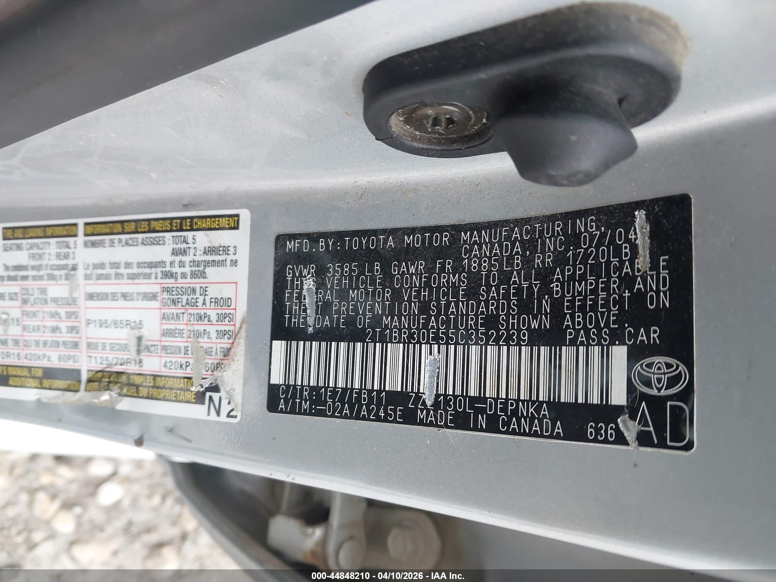 TOYOTA COROLLA image 9