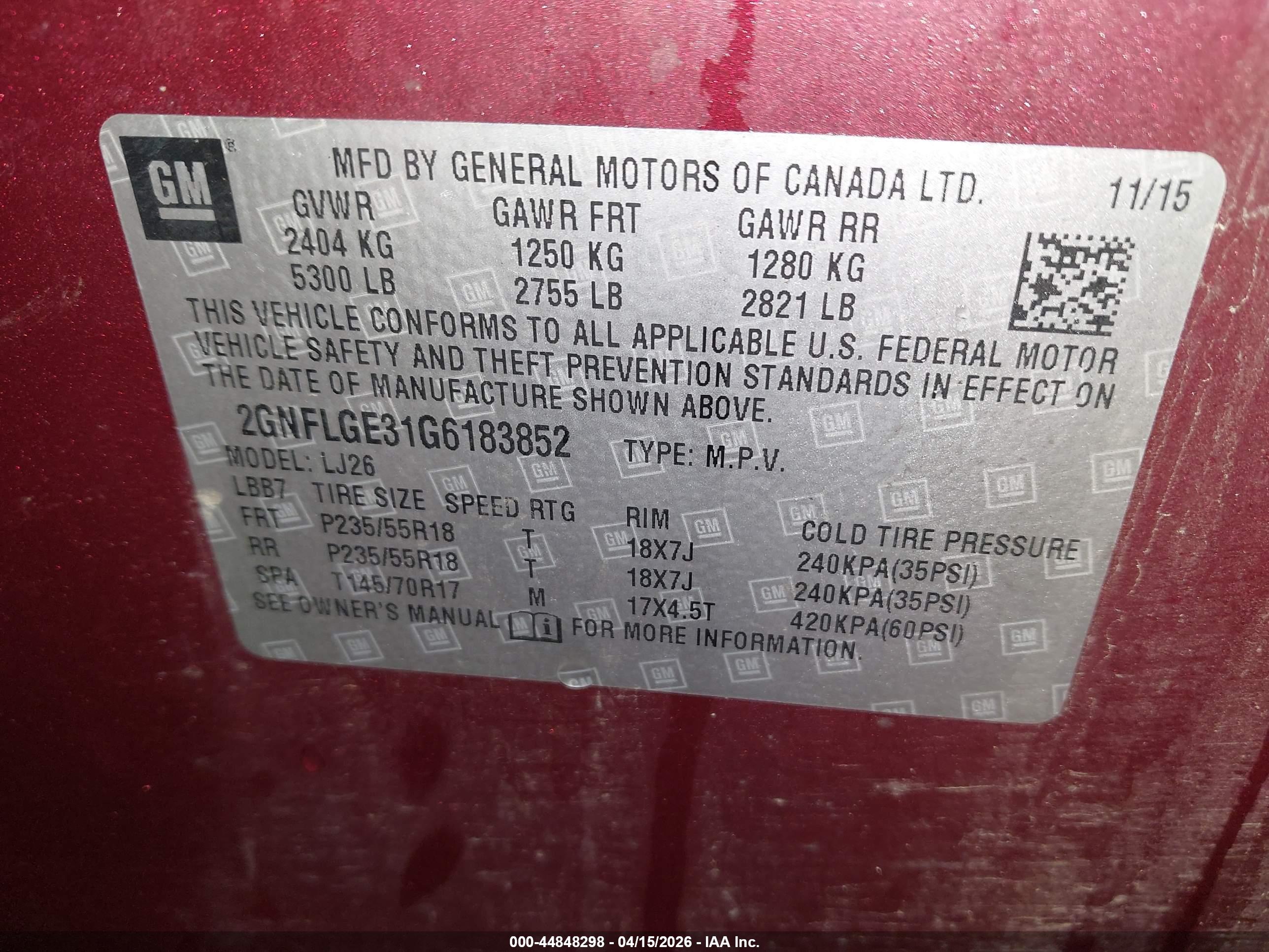 CHEVROLET EQUINOX image 9