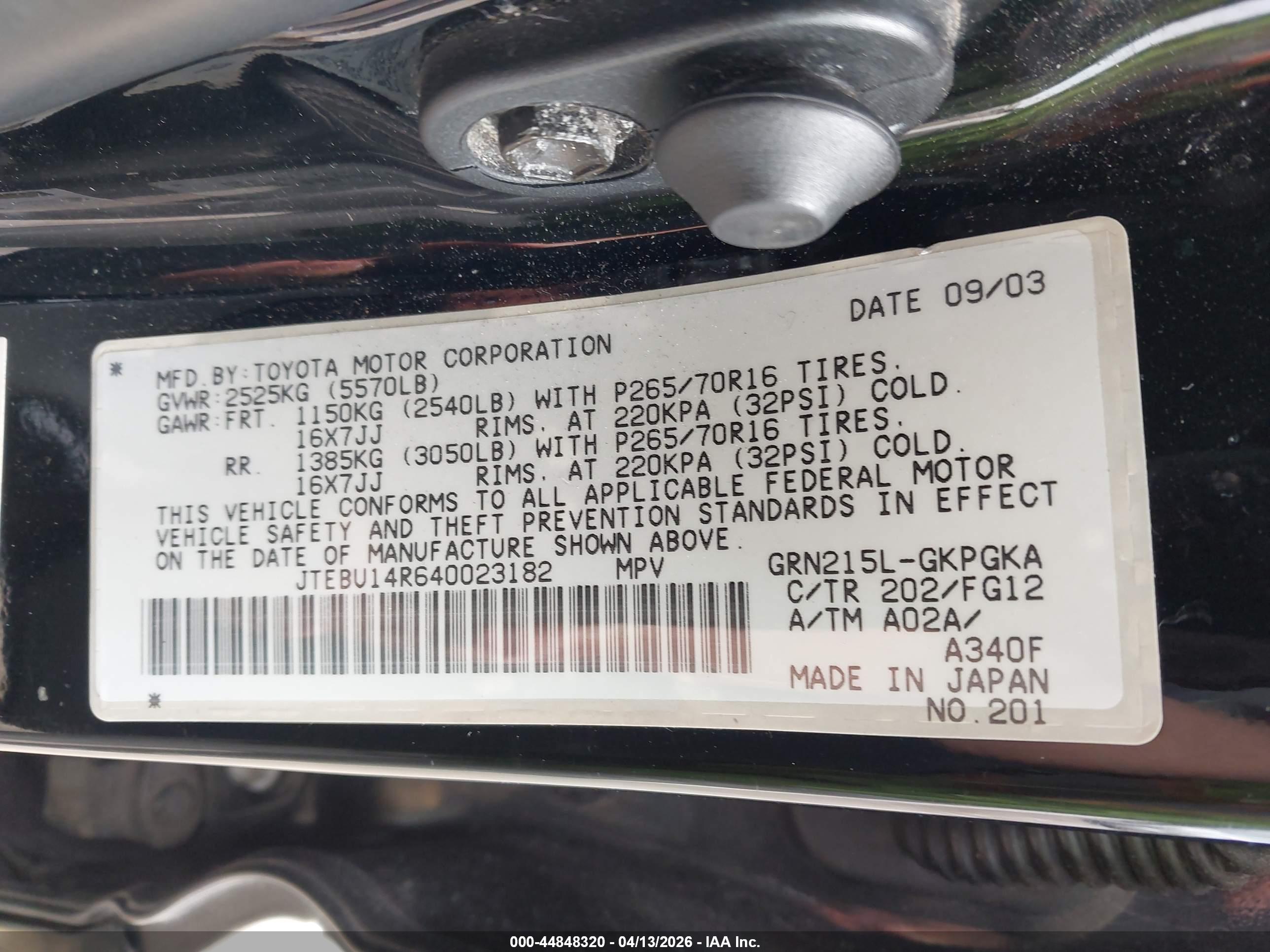 TOYOTA 4RUNNER image 9