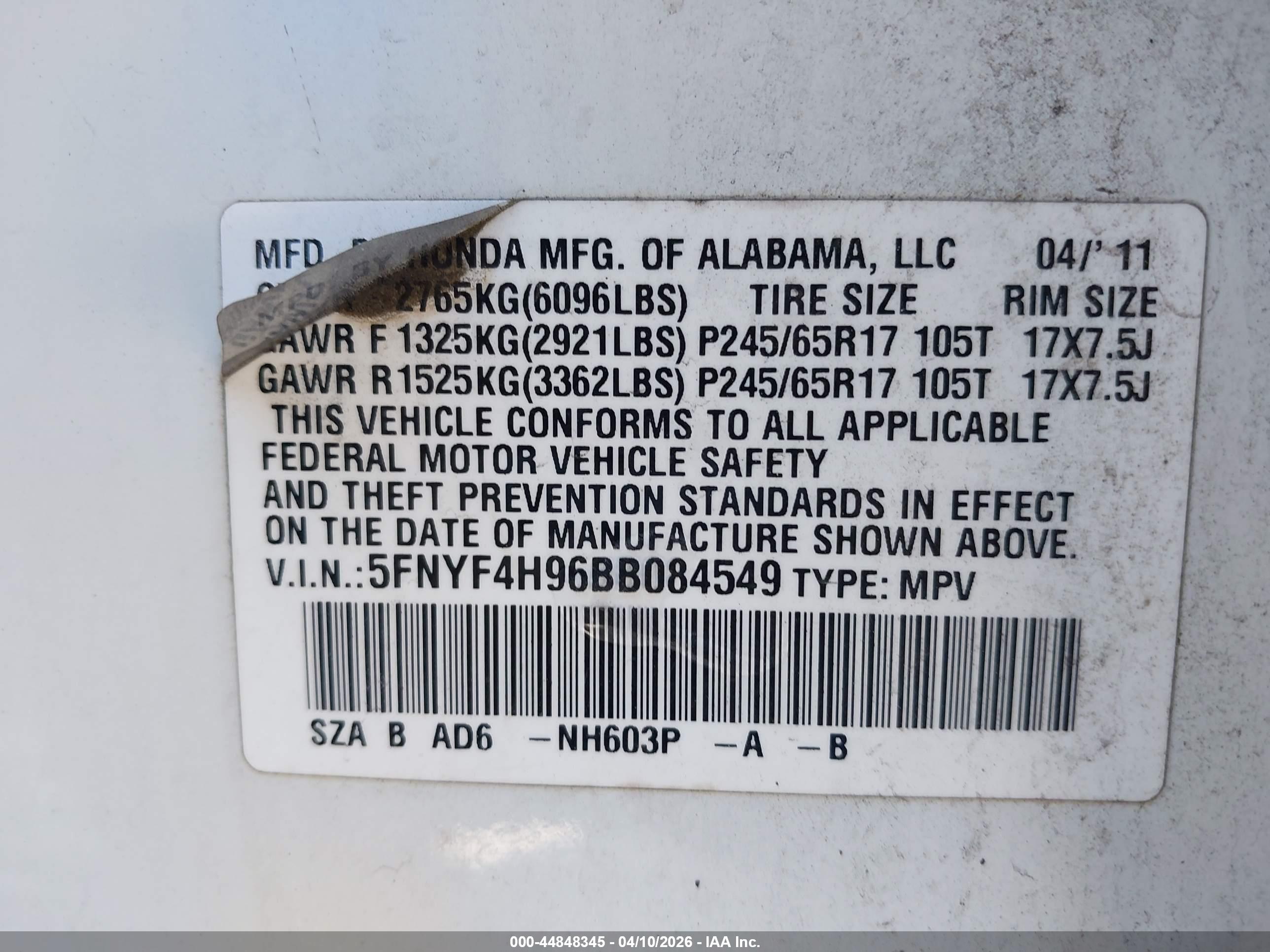 HONDA PILOT image 9