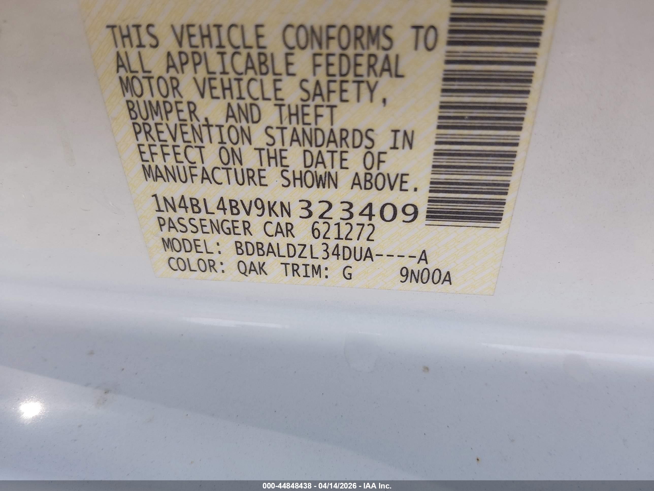 NISSAN ALTIMA image 9