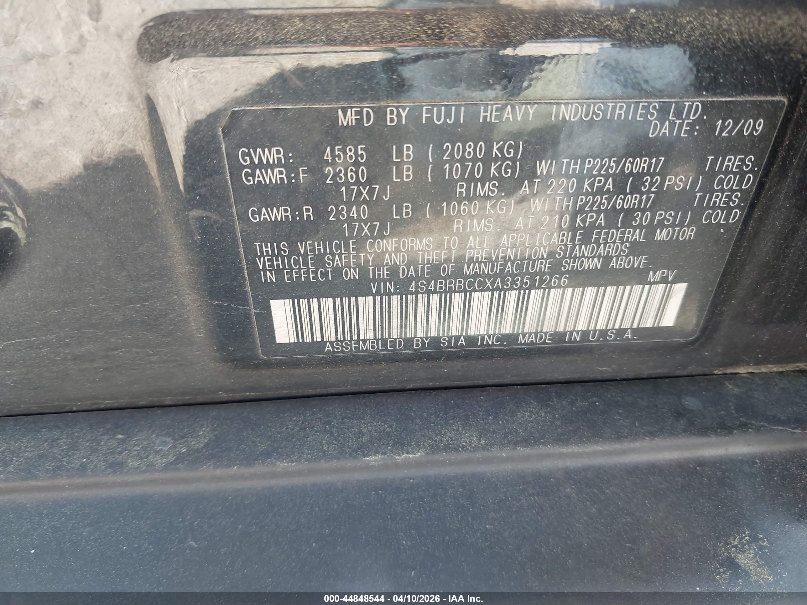 SUBARU OUTBACK image 9