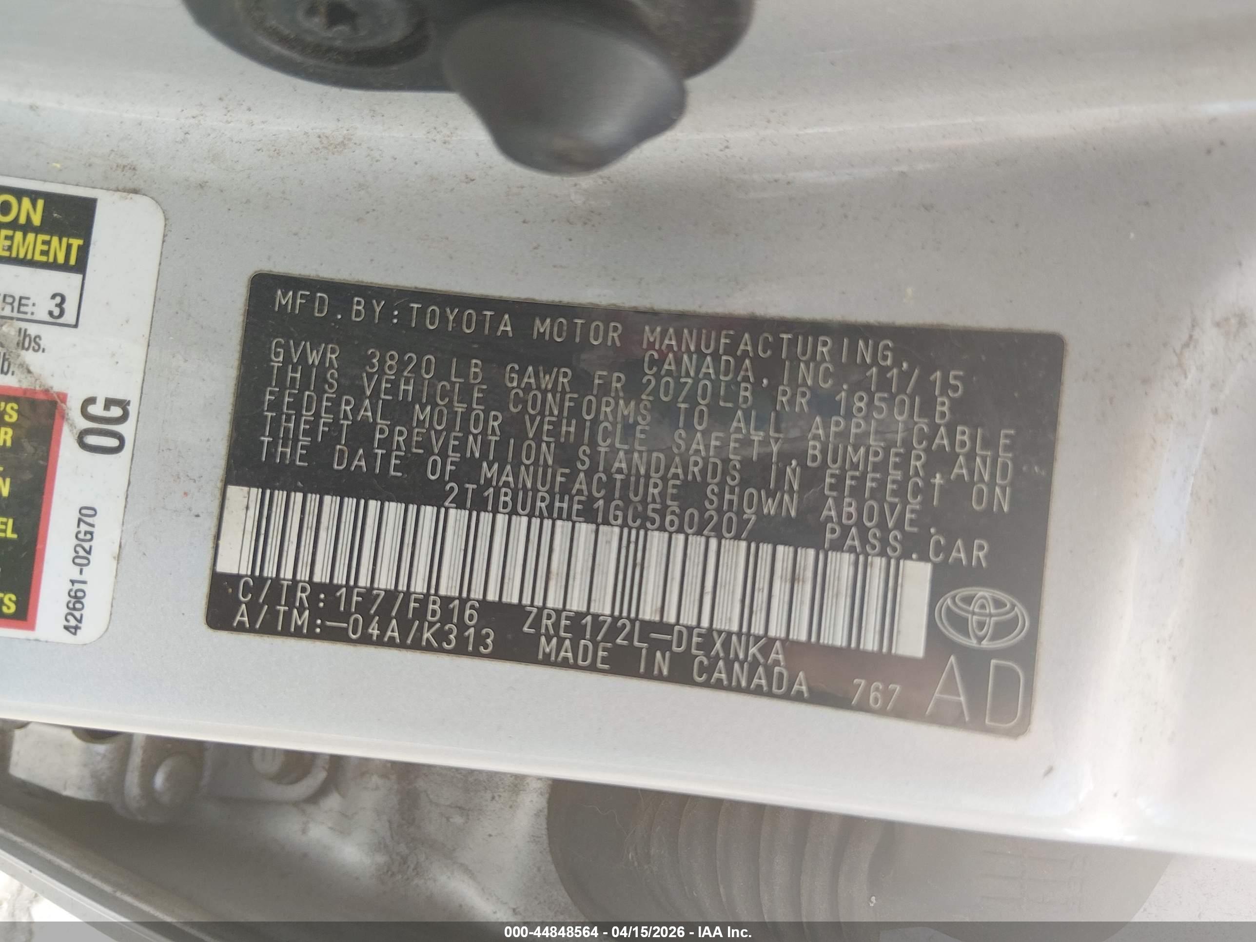 TOYOTA COROLLA image 9