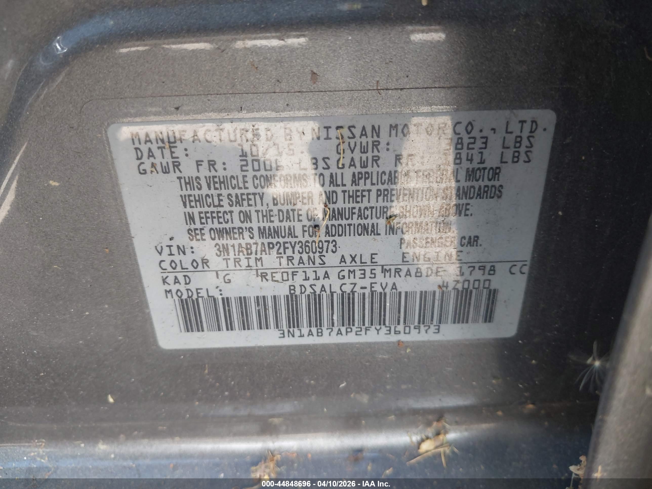 NISSAN SENTRA image 9