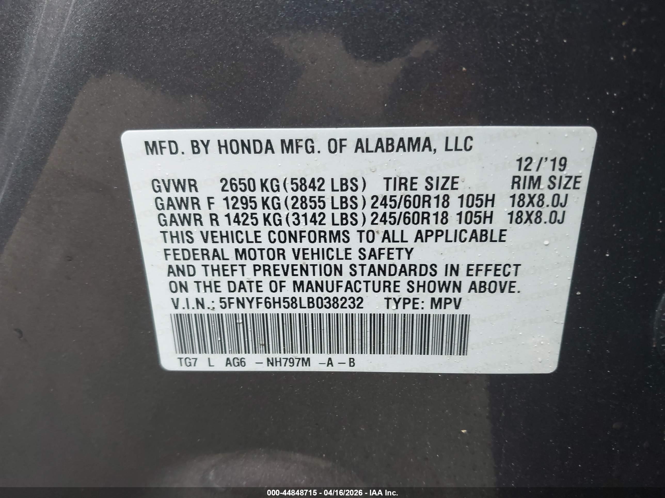 HONDA PILOT image 9