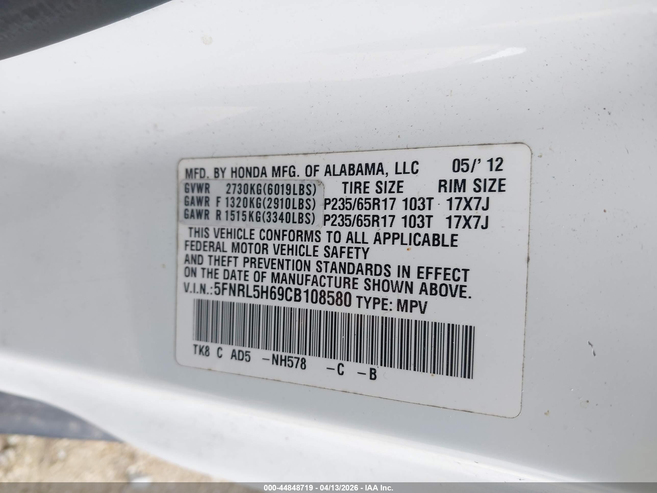HONDA ODYSSEY image 9