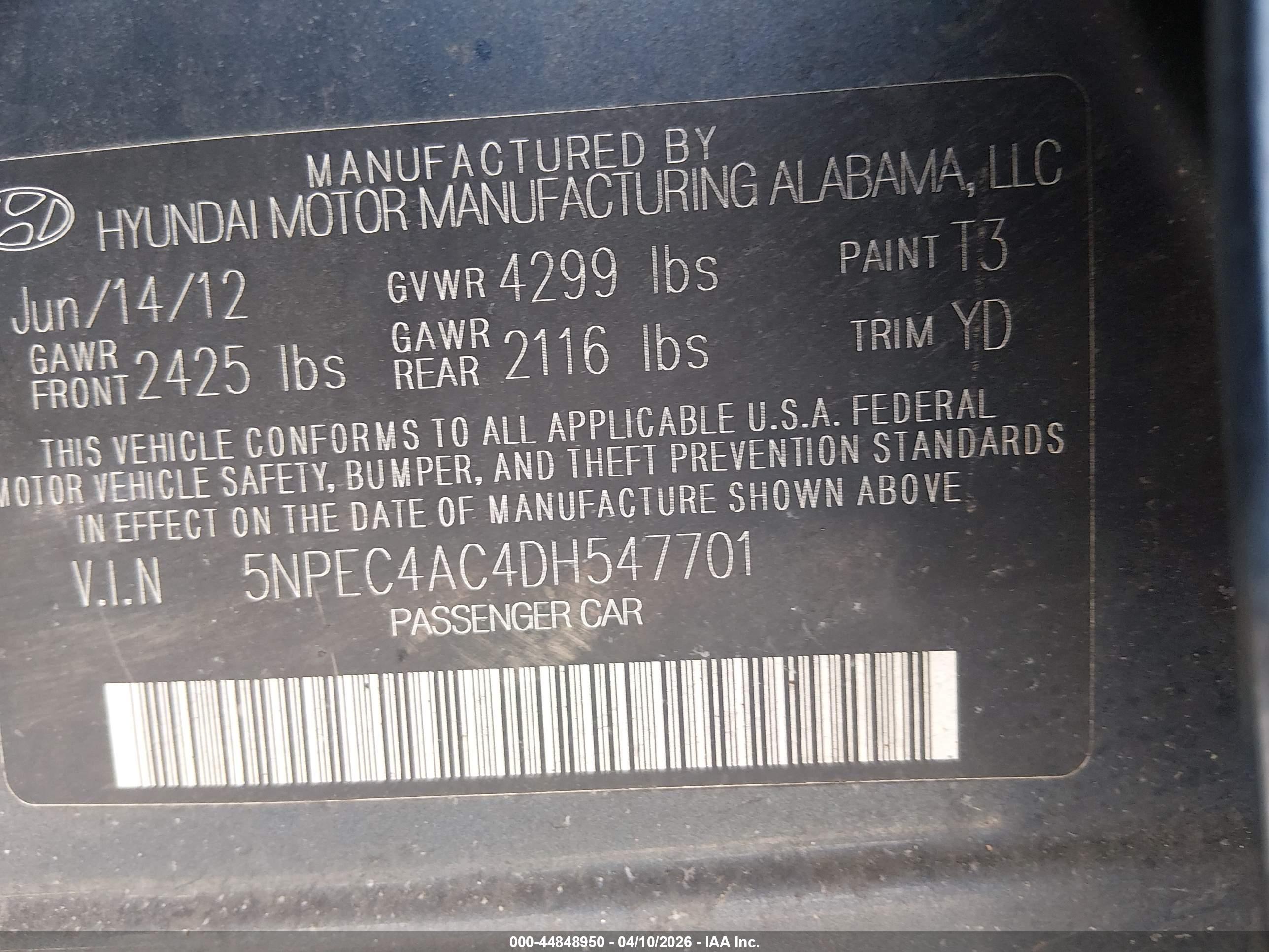 HYUNDAI SONATA image 9