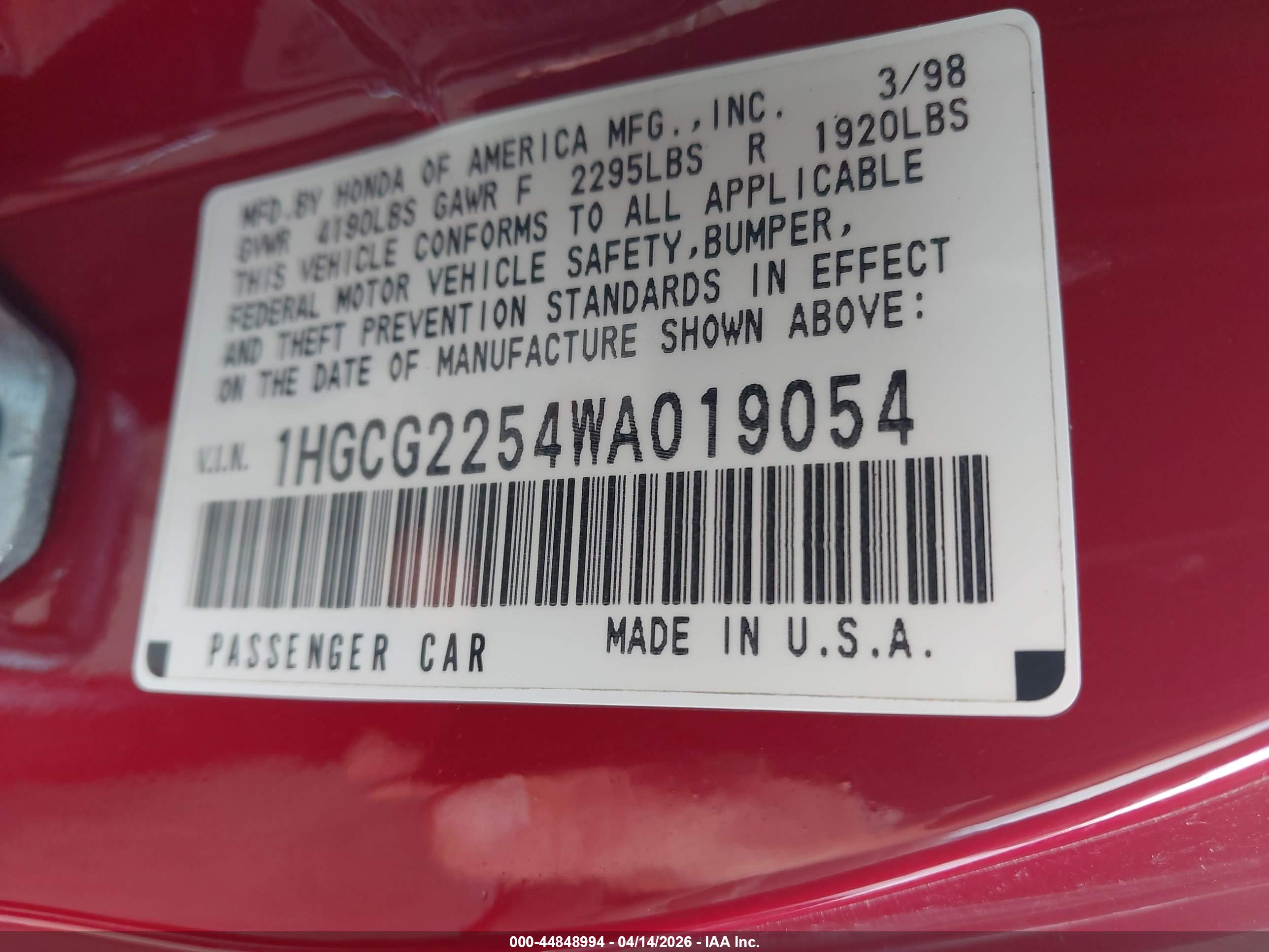 HONDA ACCORD image 9
