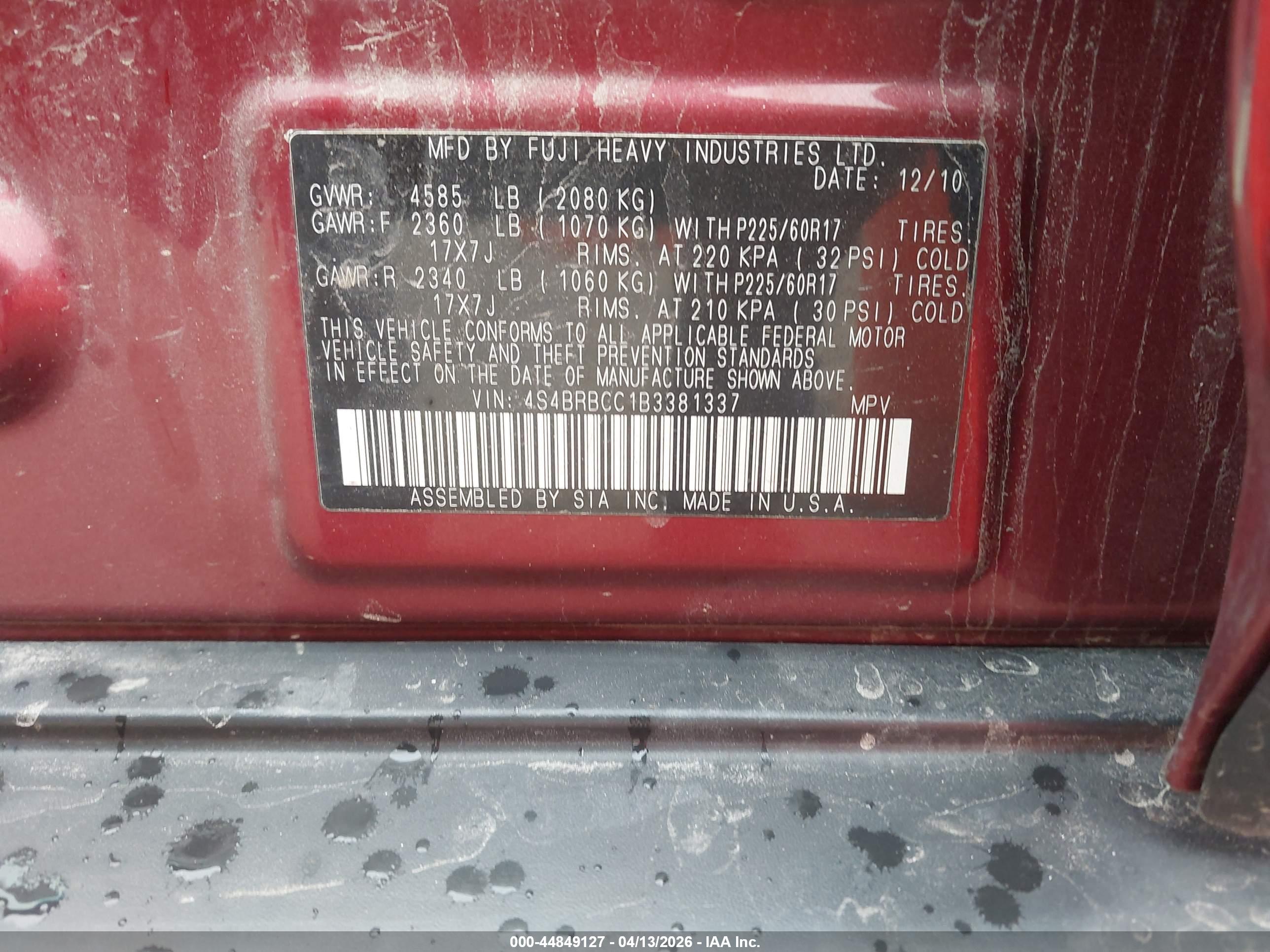 SUBARU OUTBACK image 9