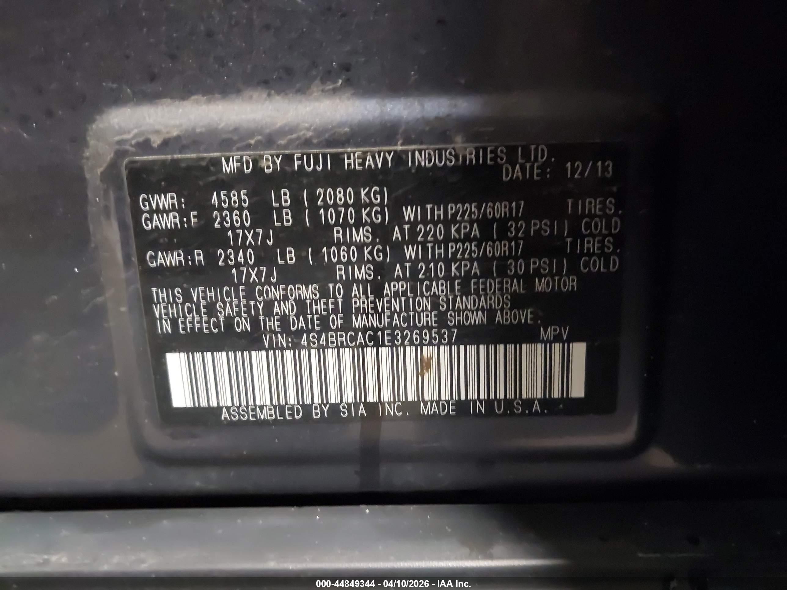 SUBARU OUTBACK image 9
