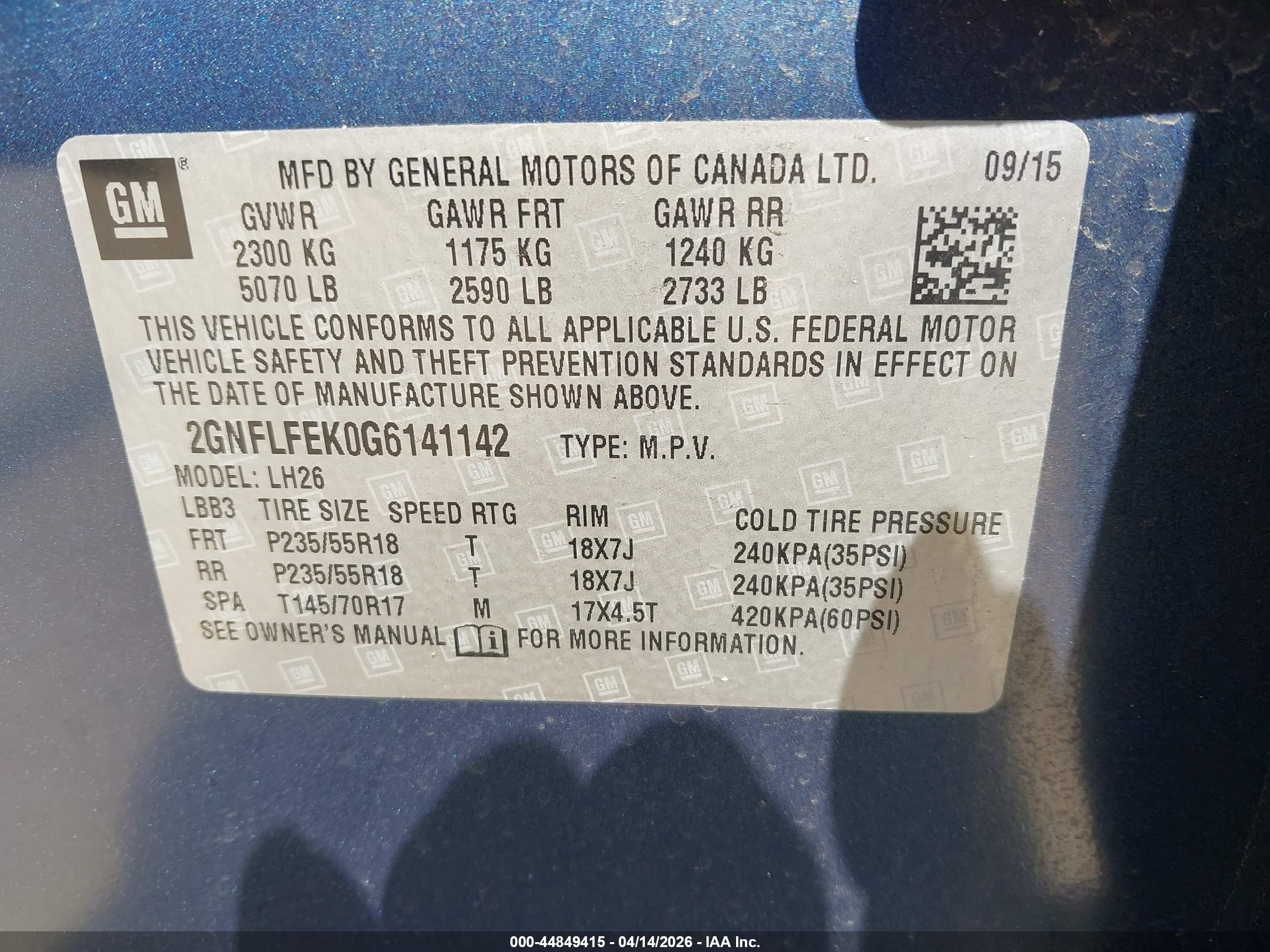 CHEVROLET EQUINOX image 9