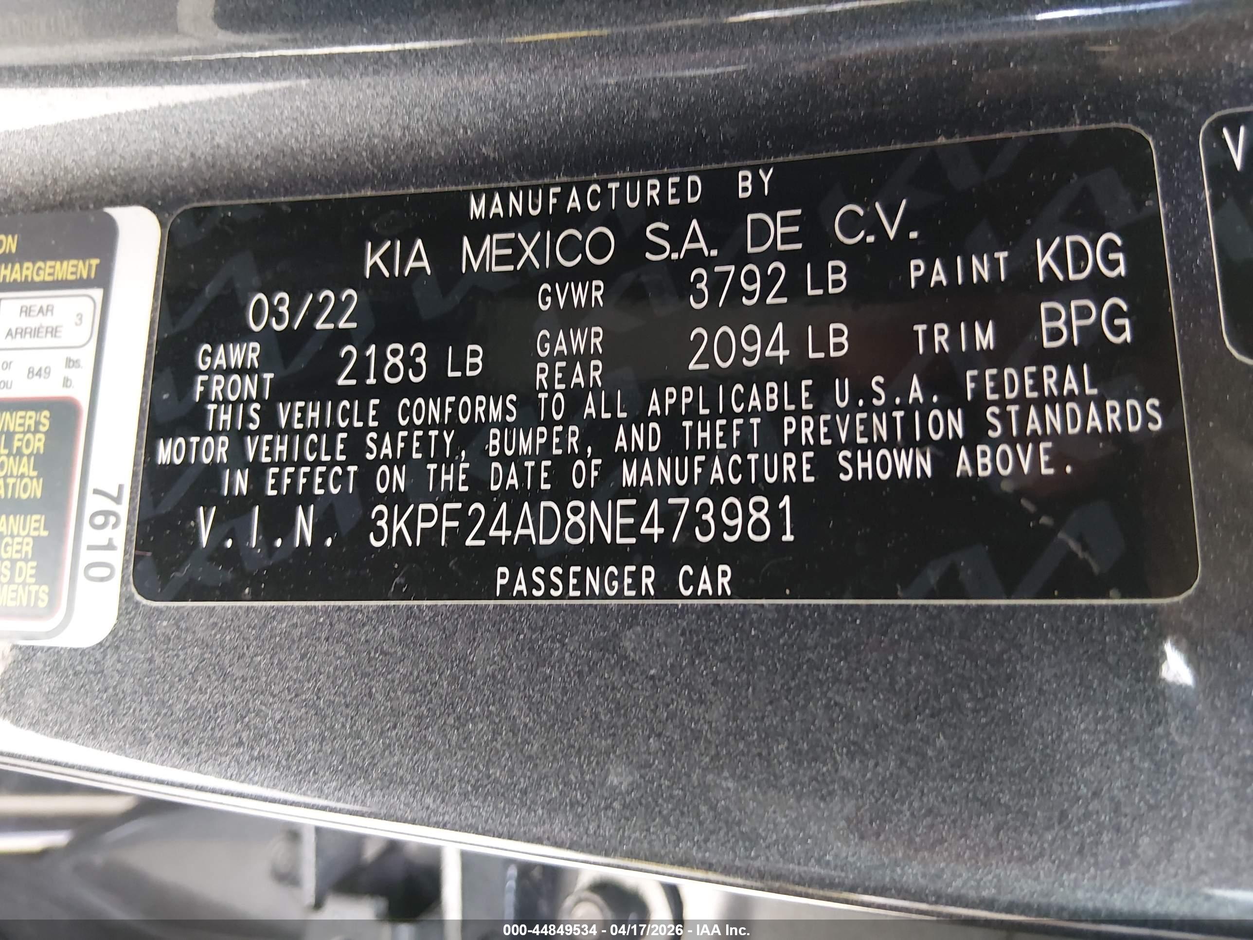 KIA FORTE image 9