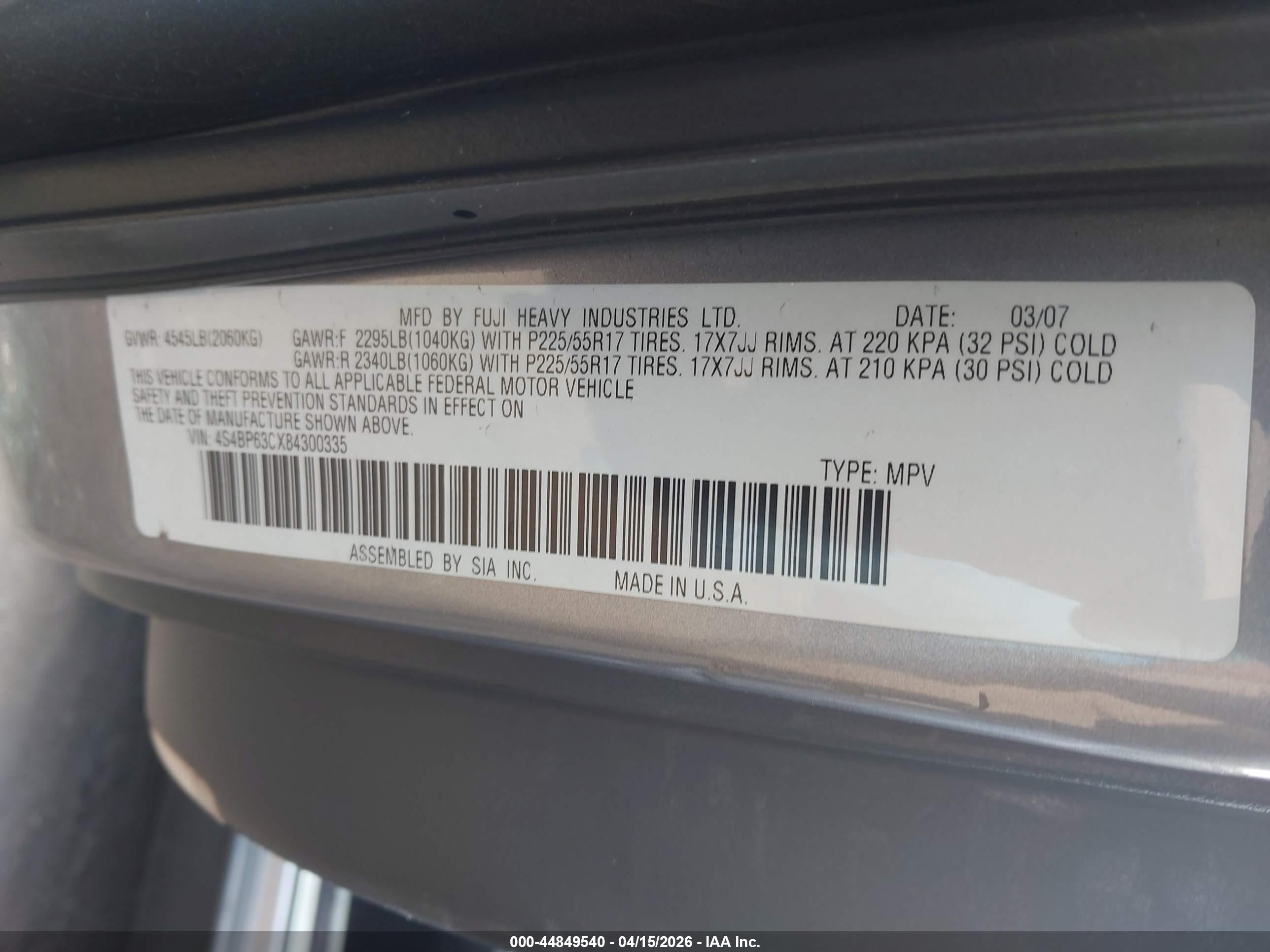 SUBARU OUTBACK image 9
