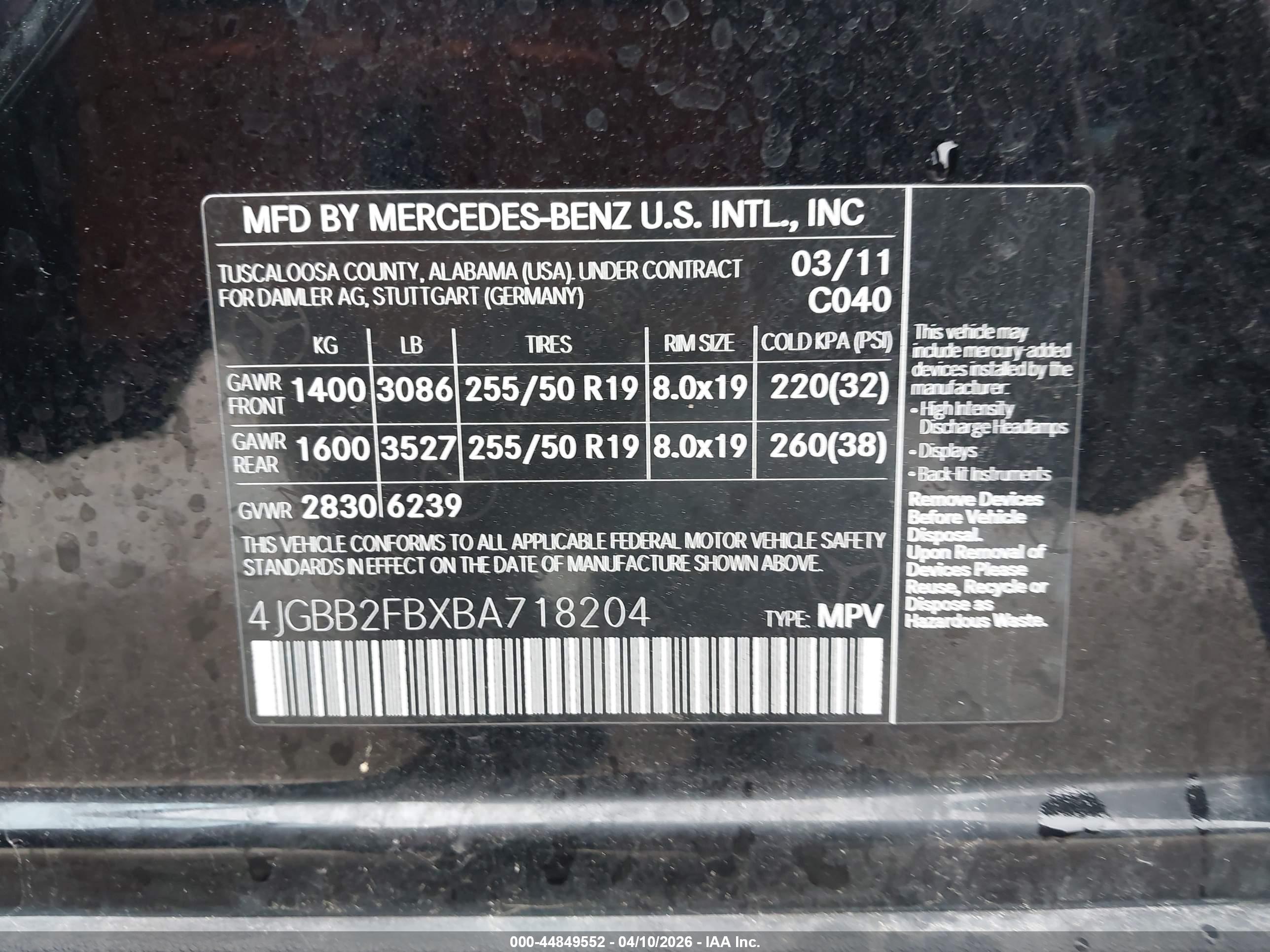 MERCEDES-BENZ ML image 9