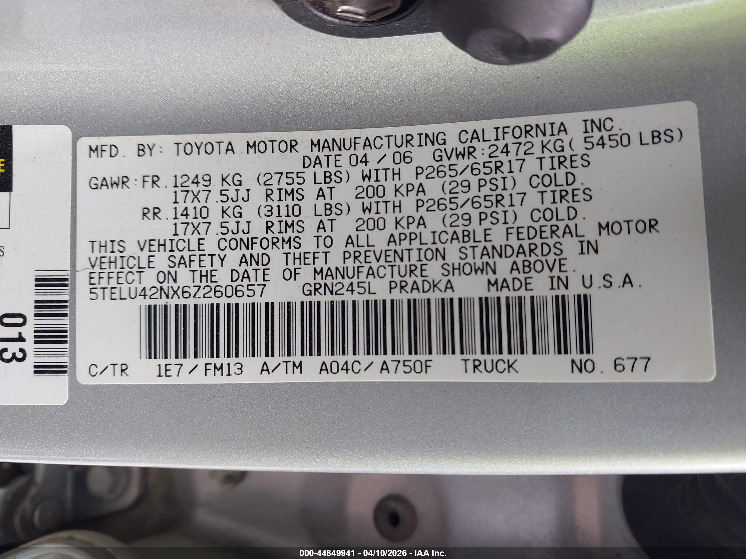 TOYOTA TACOMA image 9