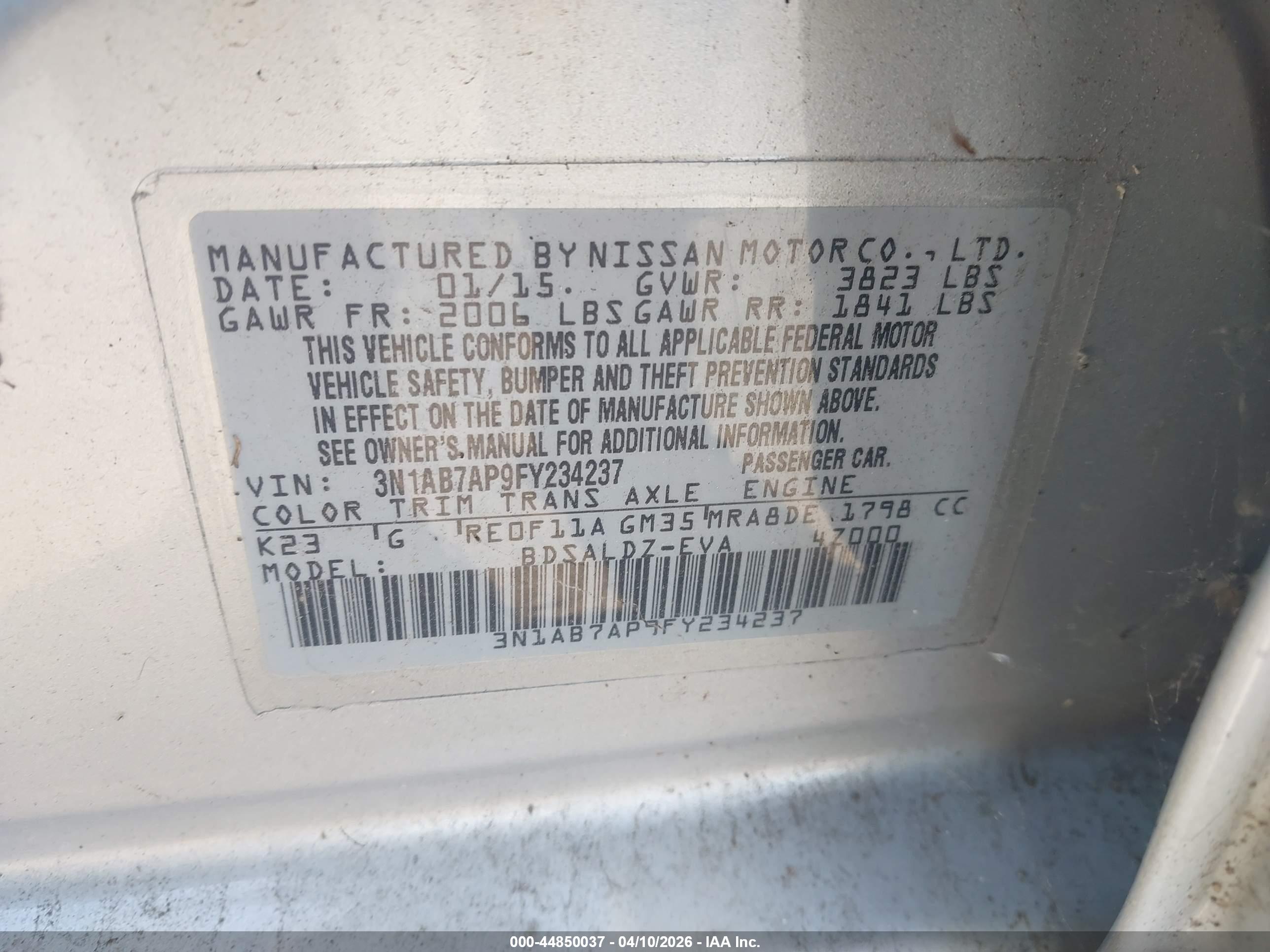 NISSAN SENTRA image 9