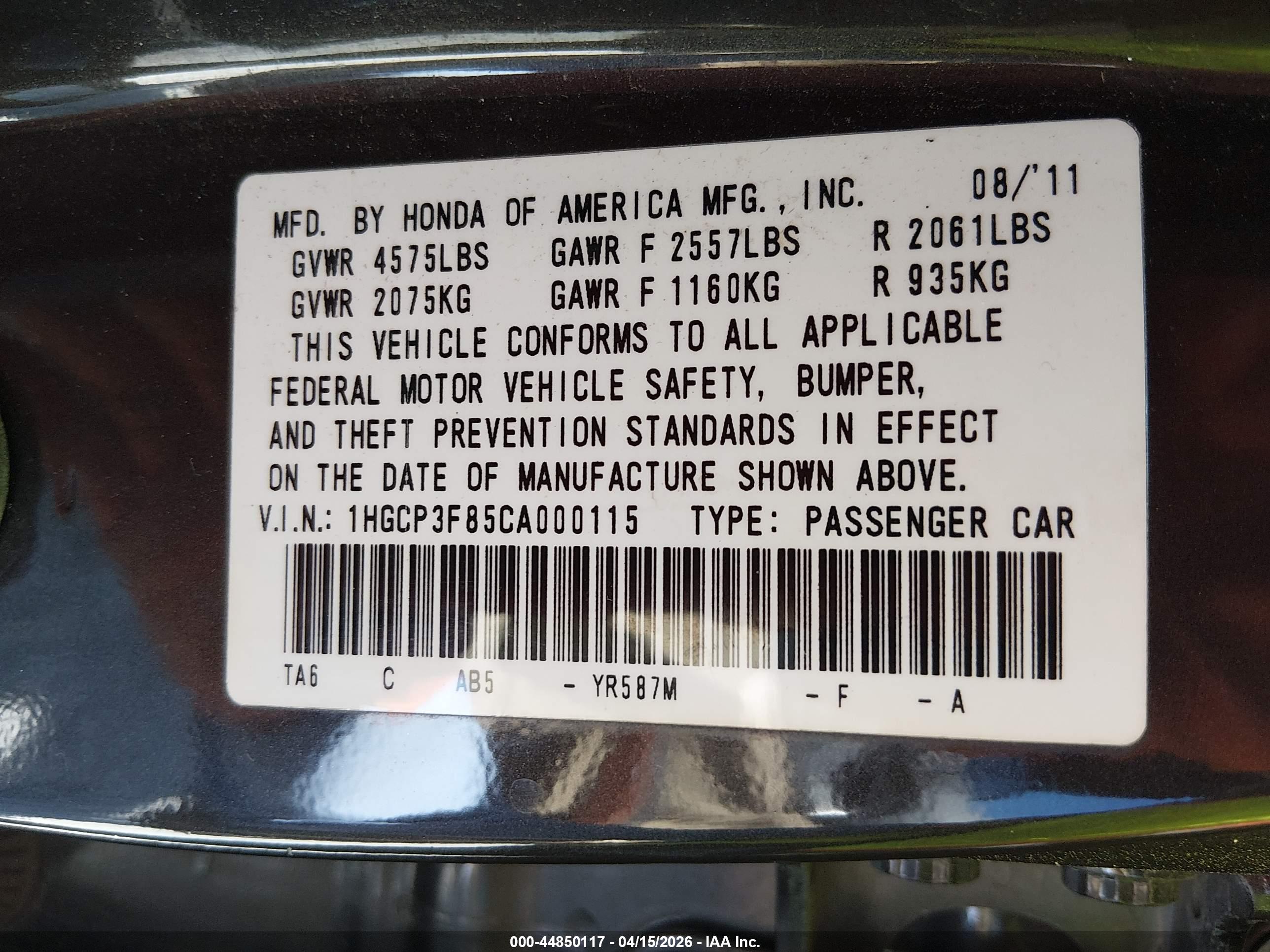 HONDA ACCORD image 9