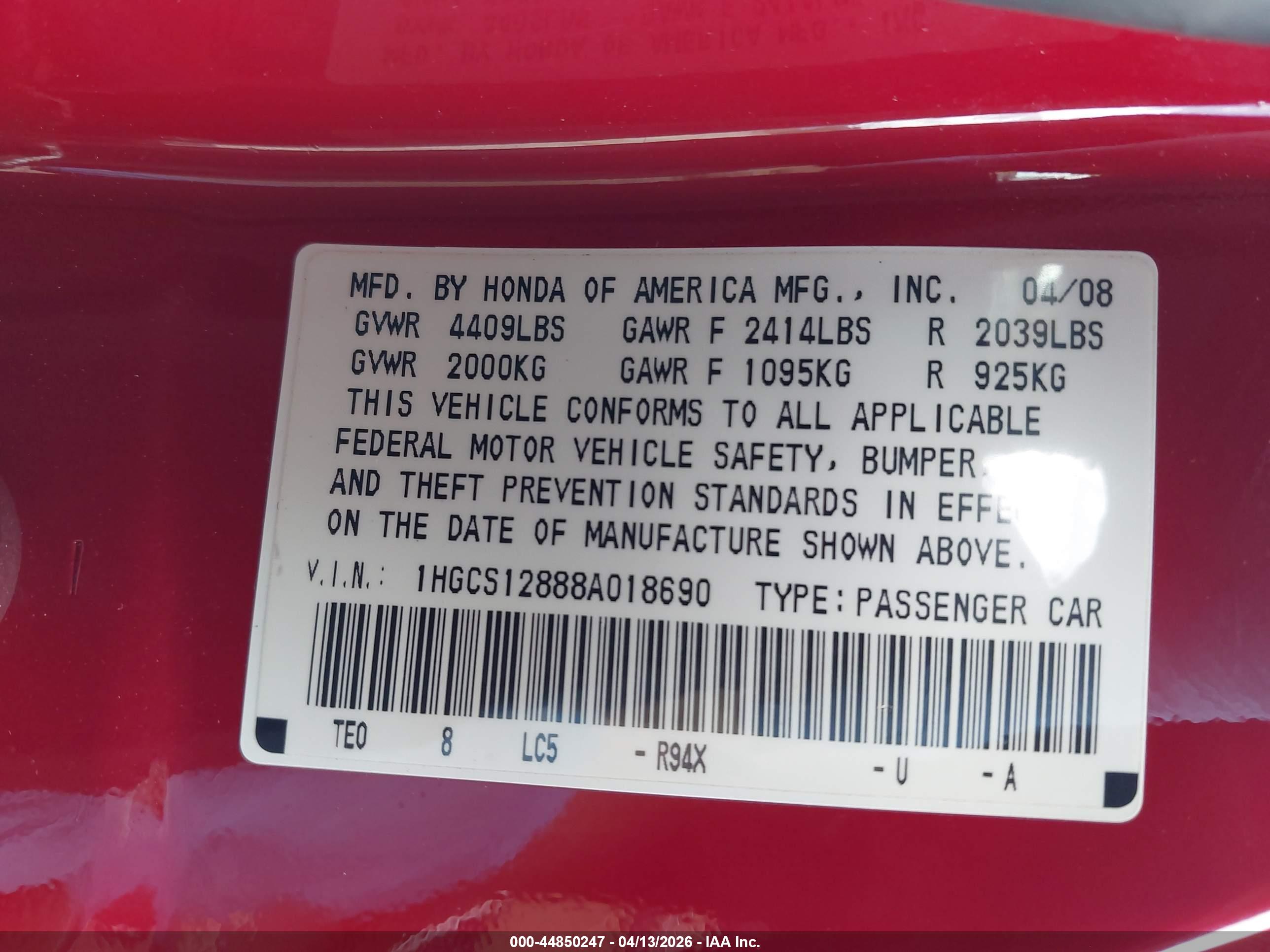 HONDA ACCORD image 9