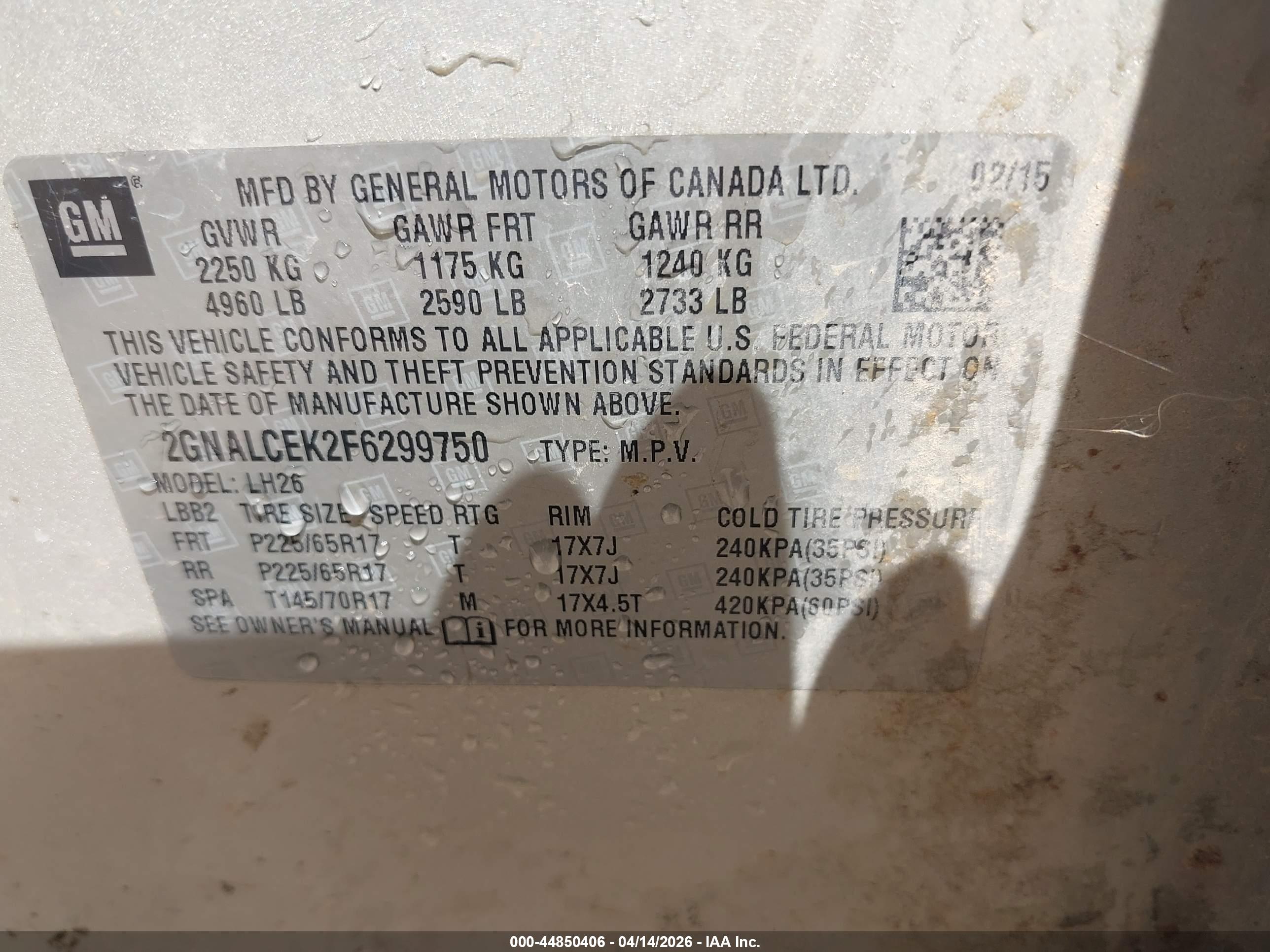 CHEVROLET EQUINOX image 9
