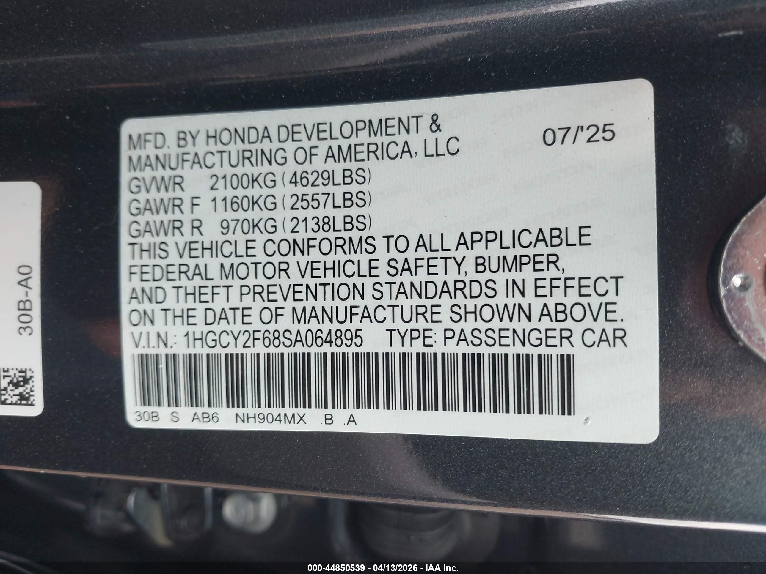 HONDA ACCORD image 9