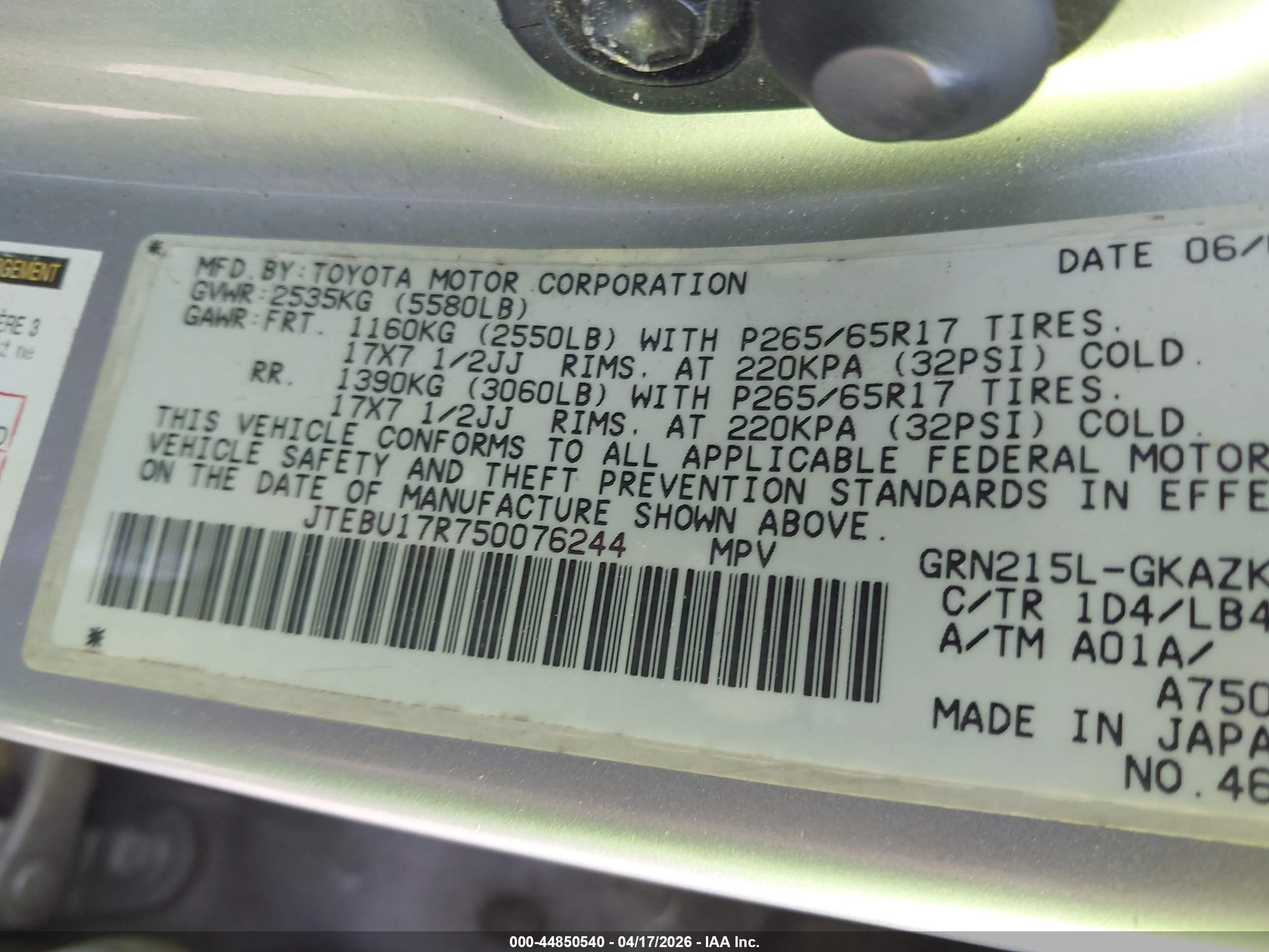 TOYOTA 4RUNNER image 9