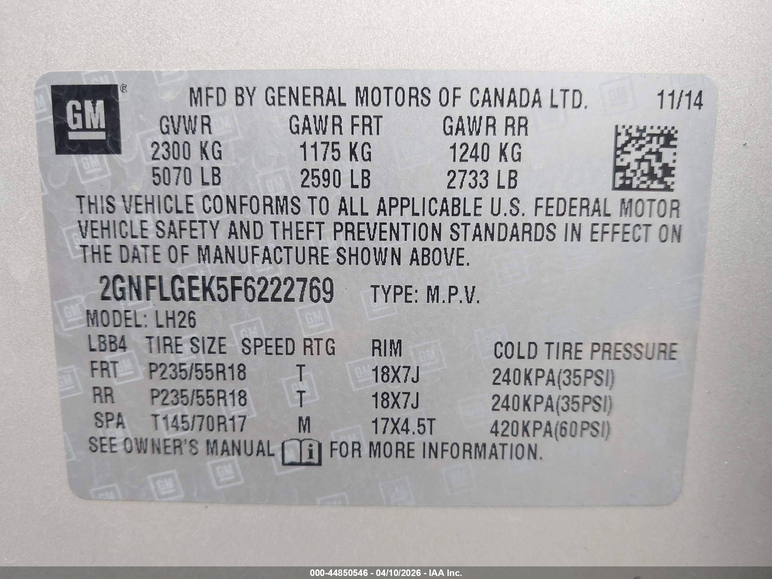 CHEVROLET EQUINOX image 9