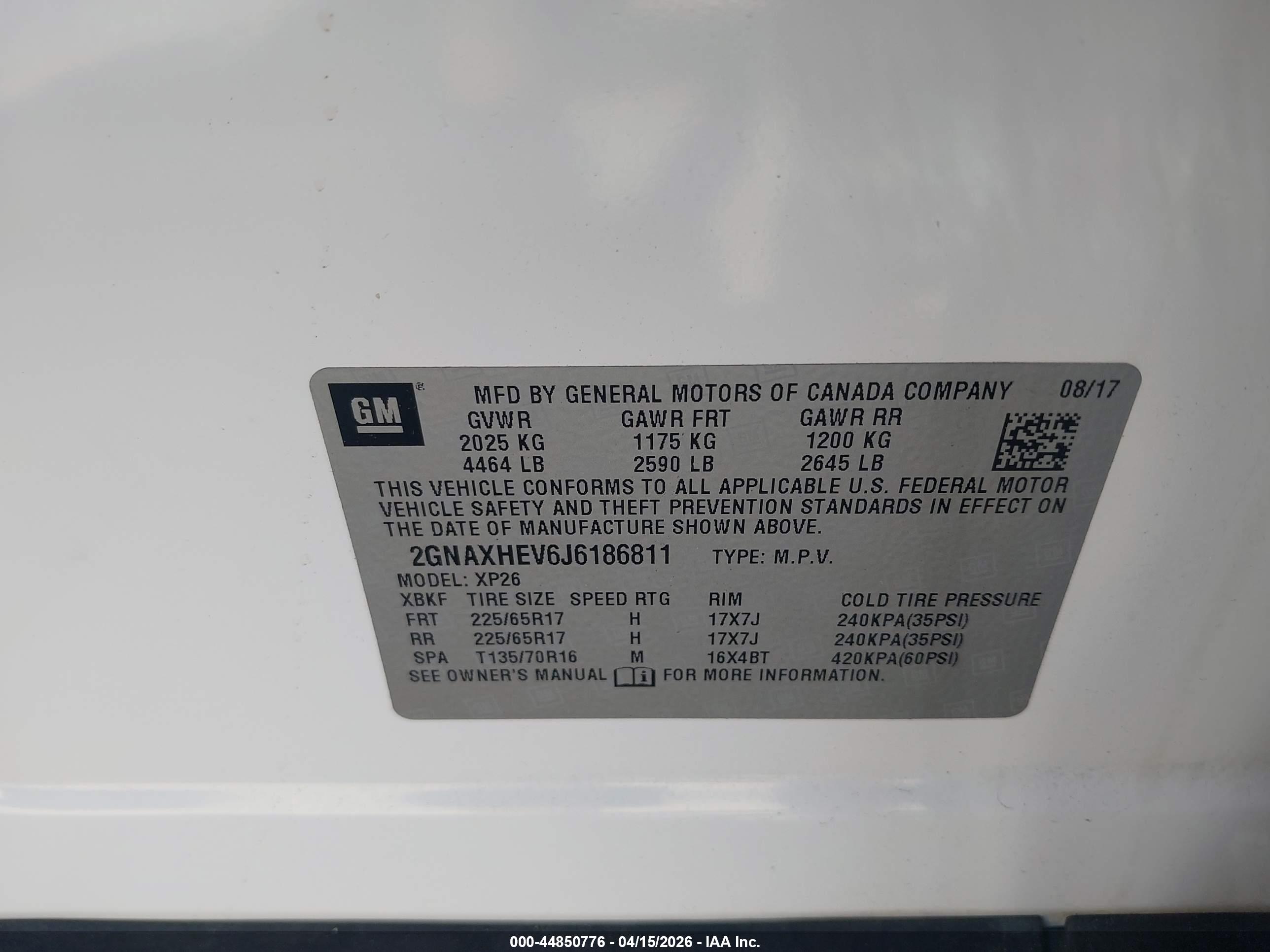 CHEVROLET EQUINOX image 9