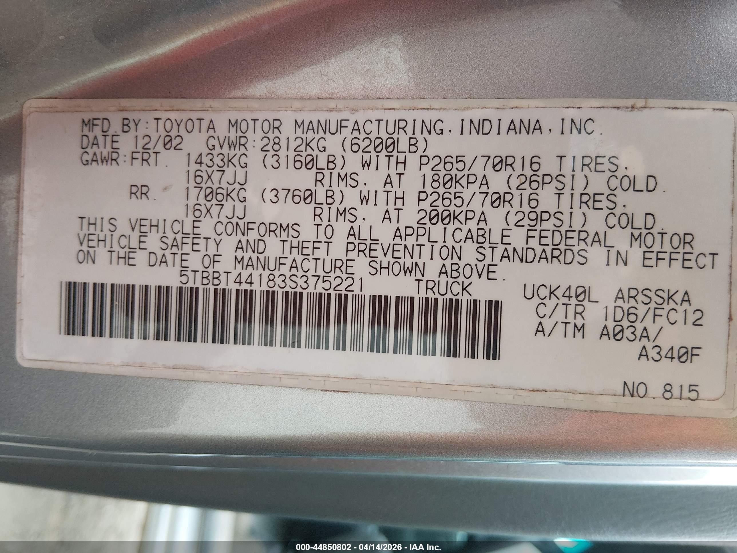 TOYOTA TUNDRA image 9