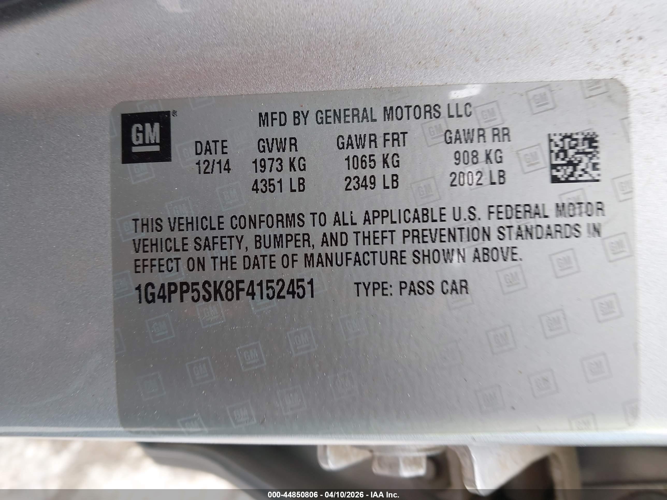 BUICK VERANO image 9