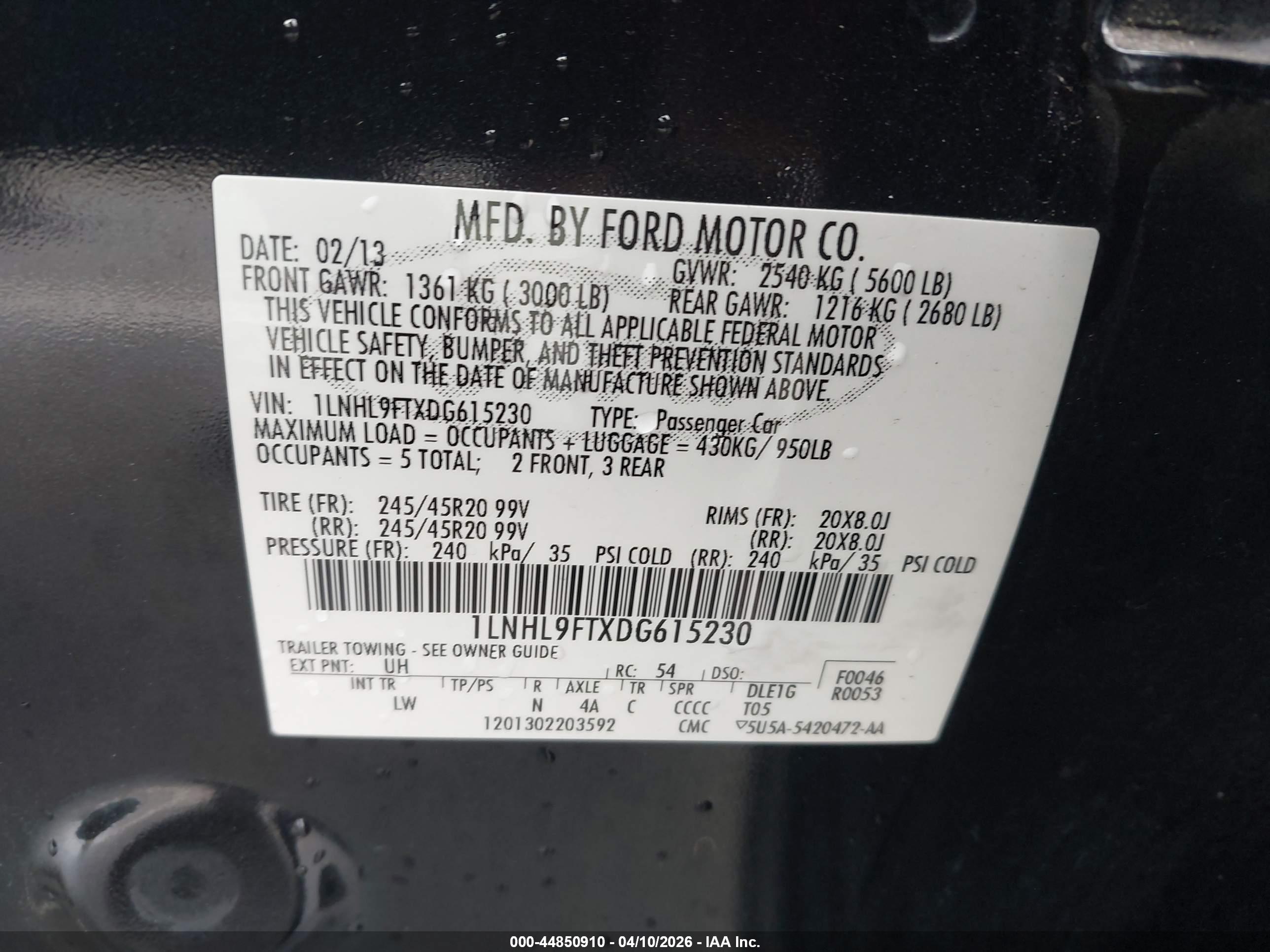 LINCOLN MKS image 9